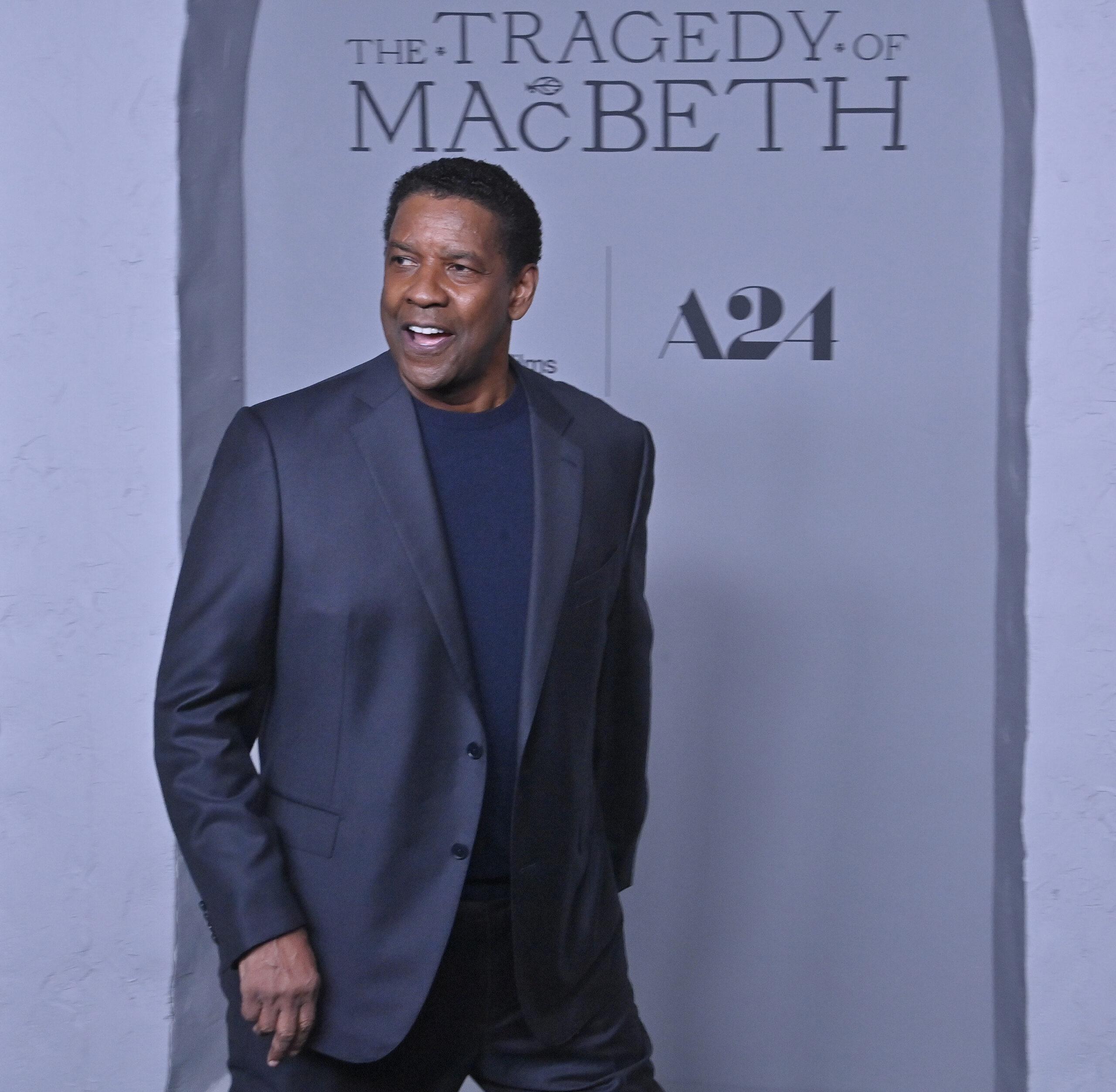 Denzel Washington at "The Tragedy of Macbeth" Premiere in LA