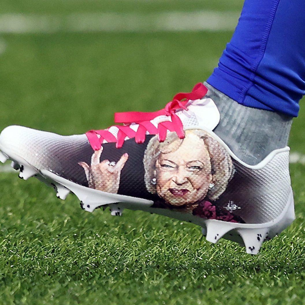 Betty White Honored By 'Buffalo Bills' Star Stefon Diggs With Custom Cleats