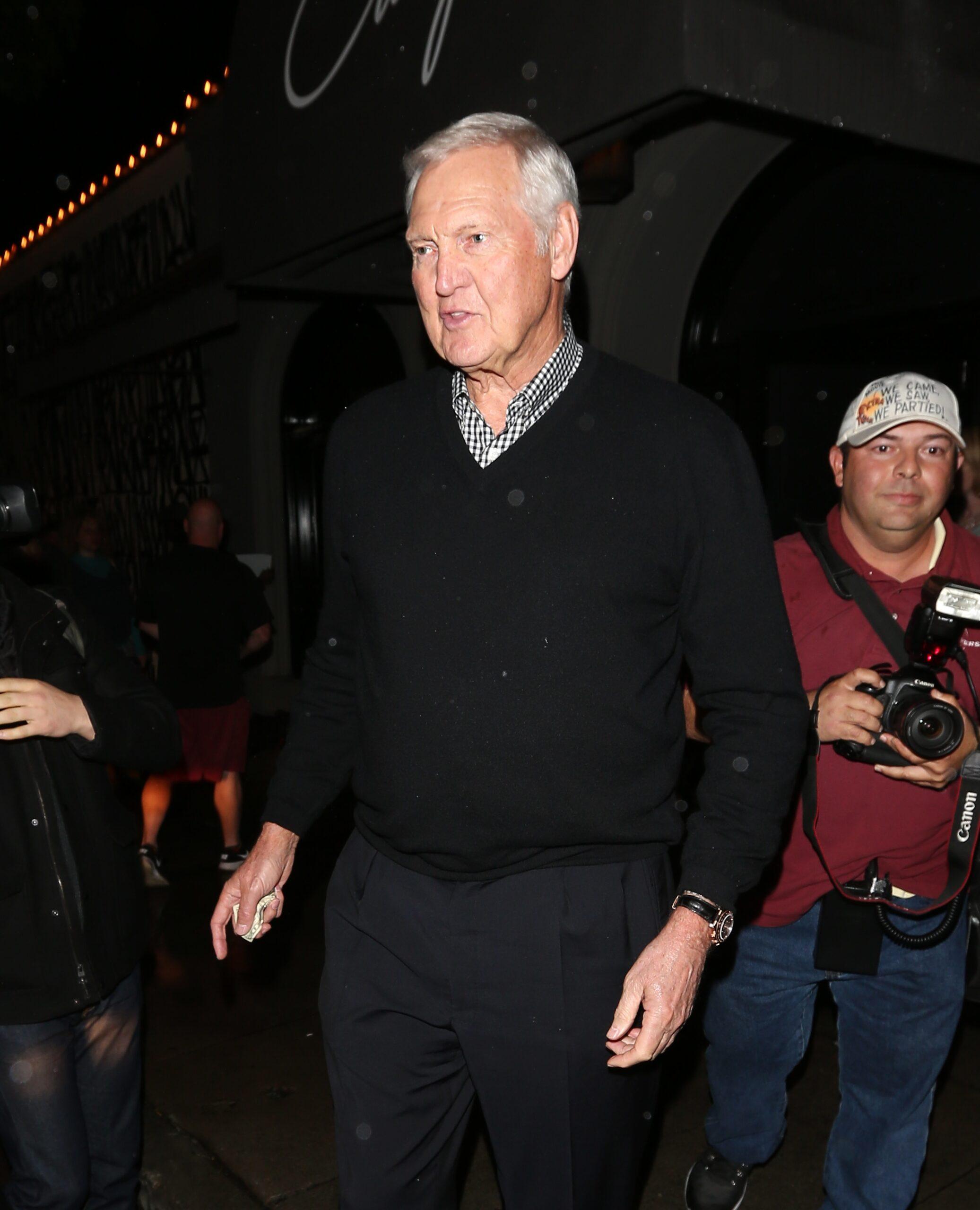 Retired basketball player Jerry West dines at Craig's restaurant