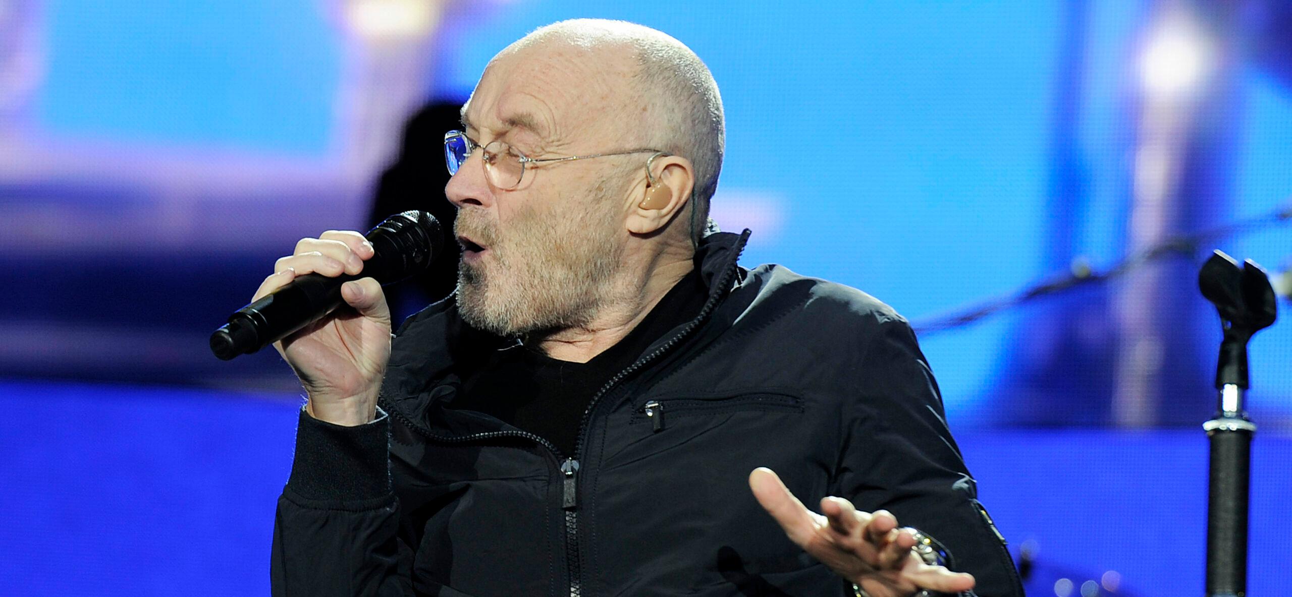 Phil Collins performing at British Summertime 2017