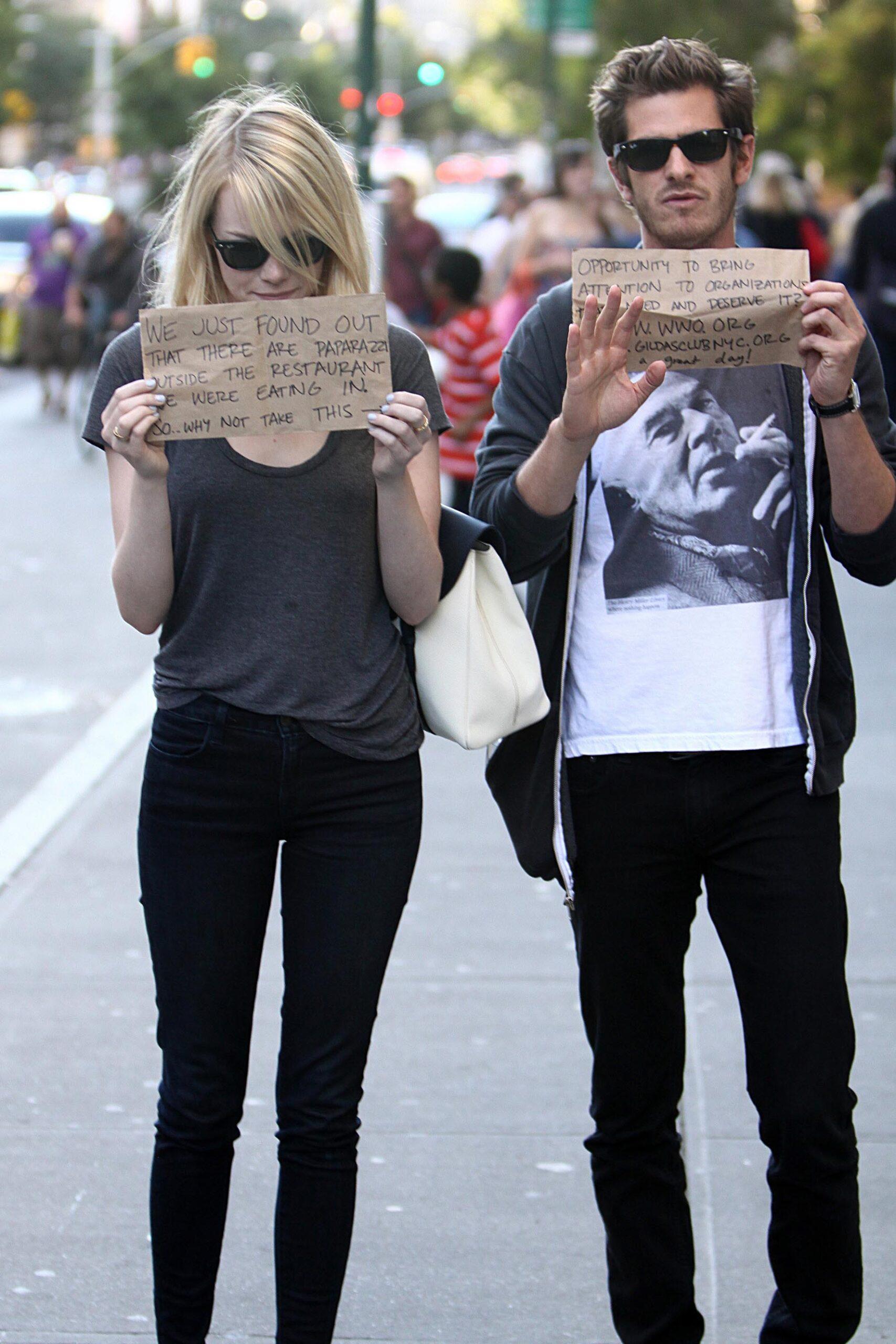EMMA STONE AND ANDREW GARFIELD HAVE A MESSAGE FOR YOU