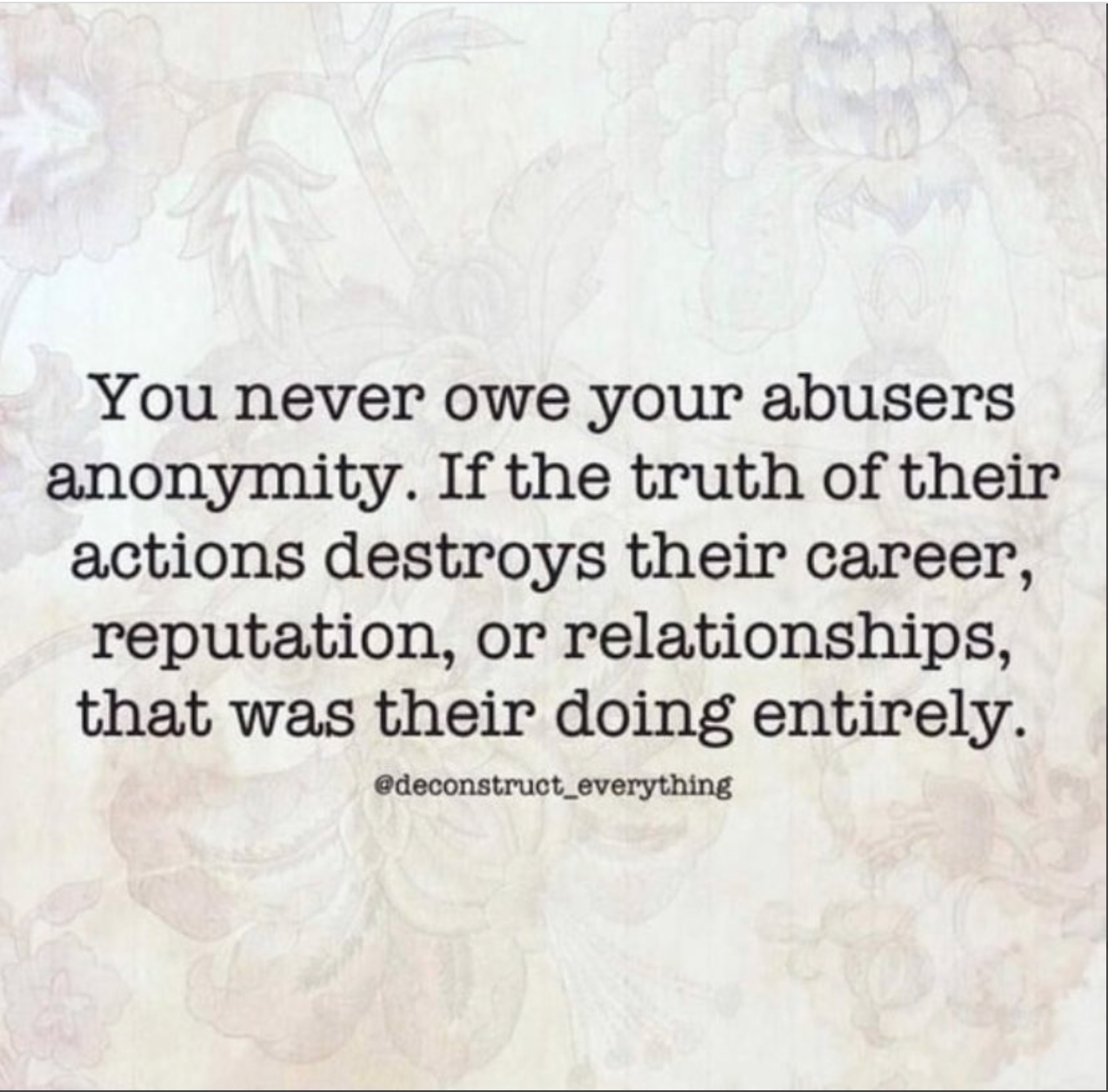 Note about abusers