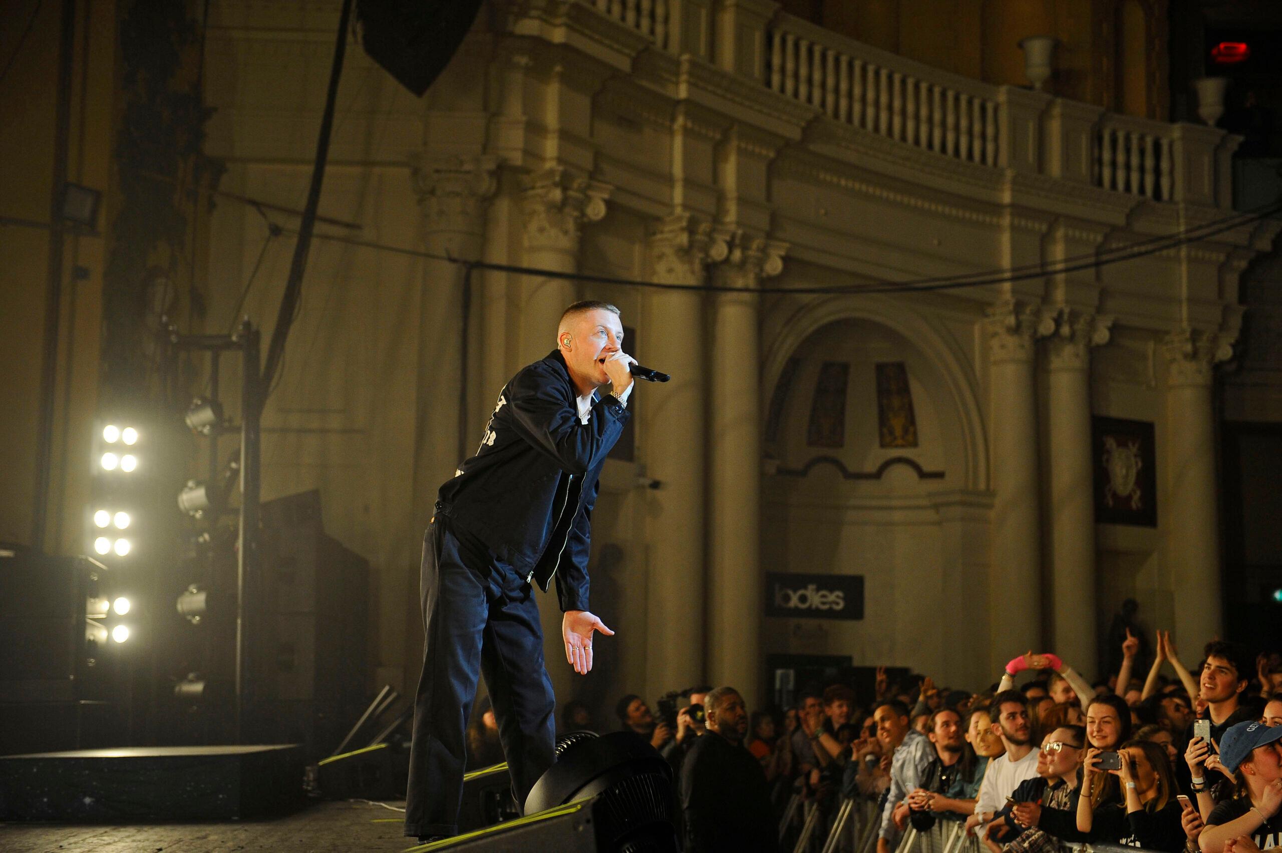 Macklemore performing at Brixton Academy