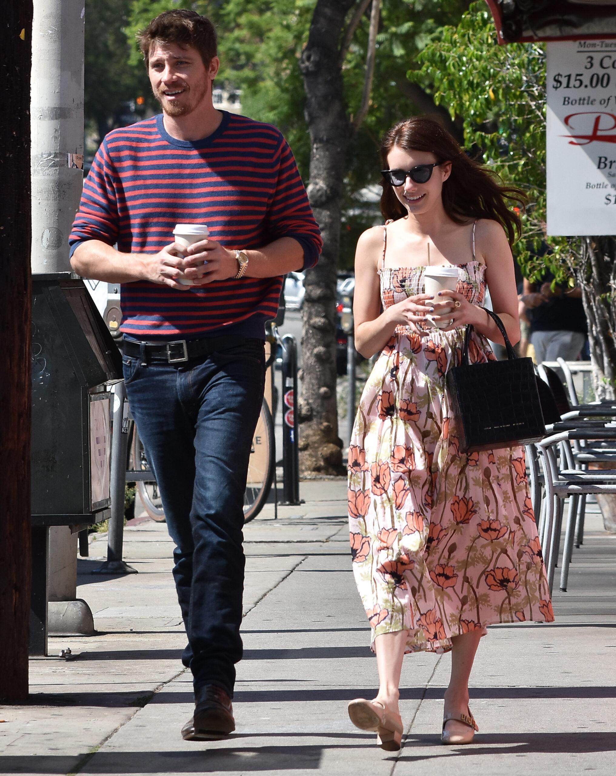 Emma Roberts Joins Boyfriend Garrett Hedlund for a stroll in Los Angeles