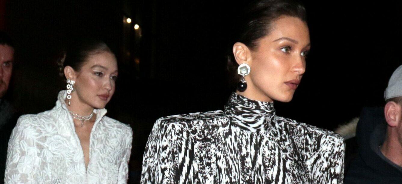 Gigi Hadid and Bella Hadid leaves Harper apos s Bazaar event during Paris Fashion week