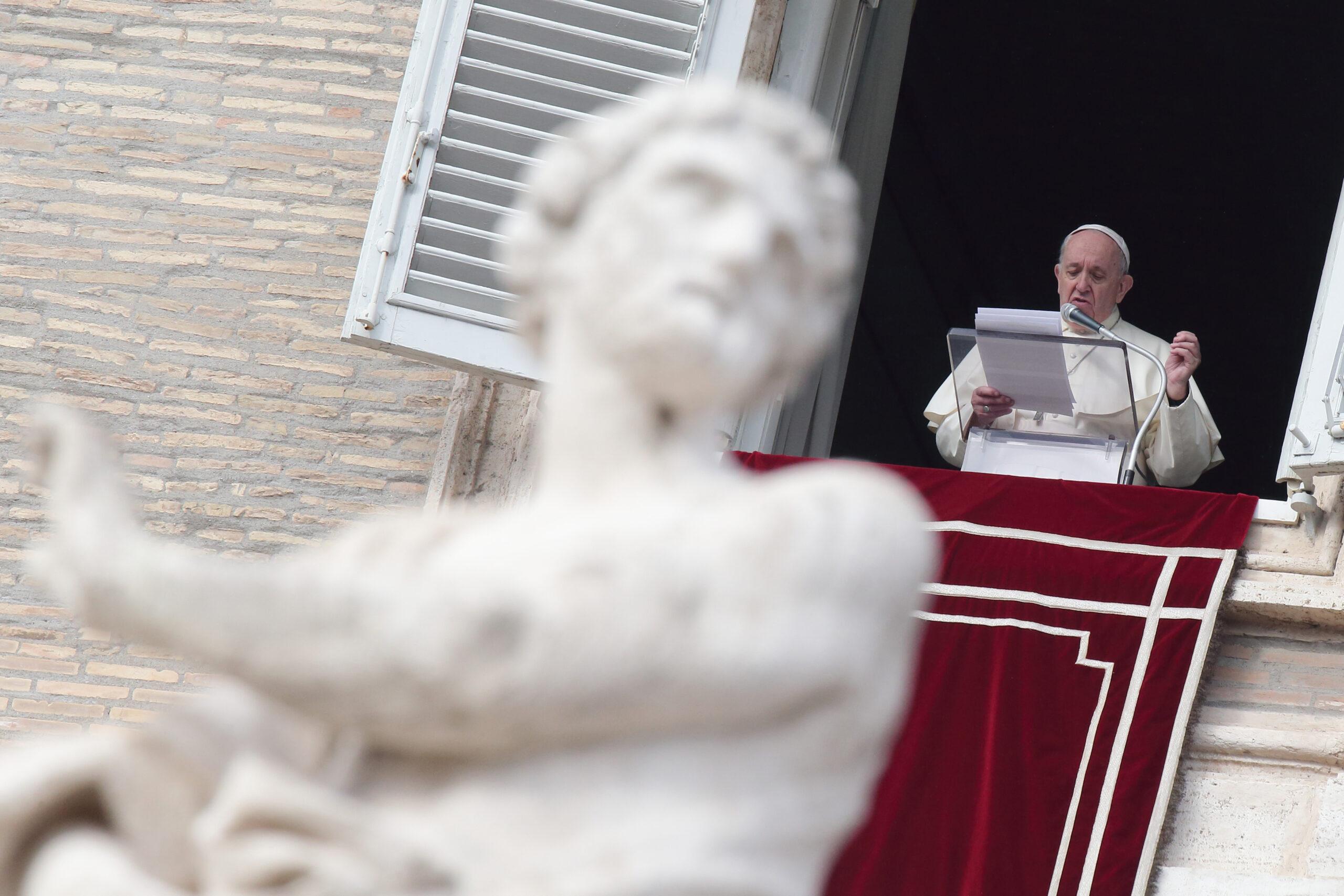 Pope Francis Delivers Angelus Prayerin St Peter apos s Square - 29 November 2020