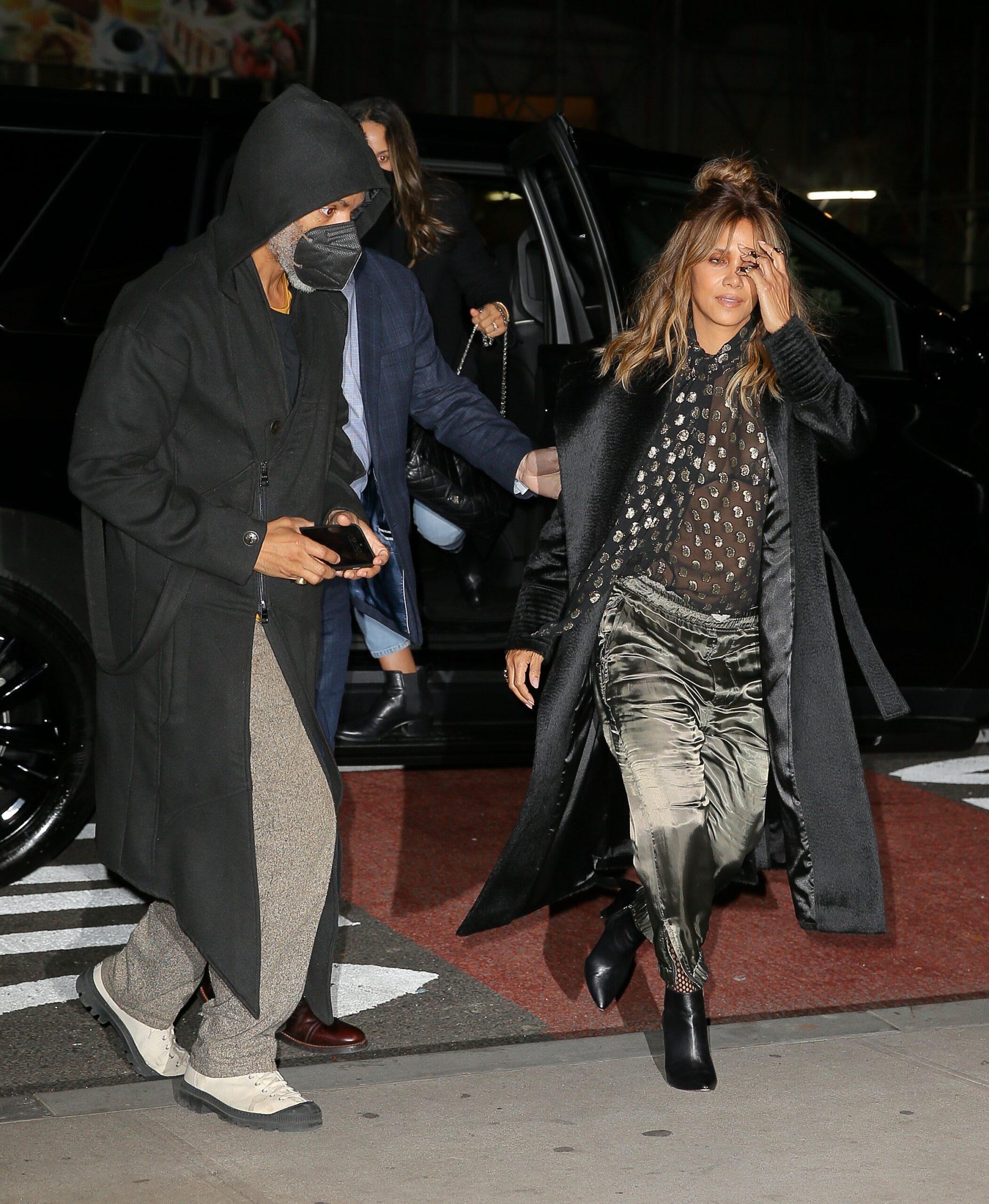 Halle Berry and boyfriend Van Hunt seen arriving at The DGA Theatre in New York City