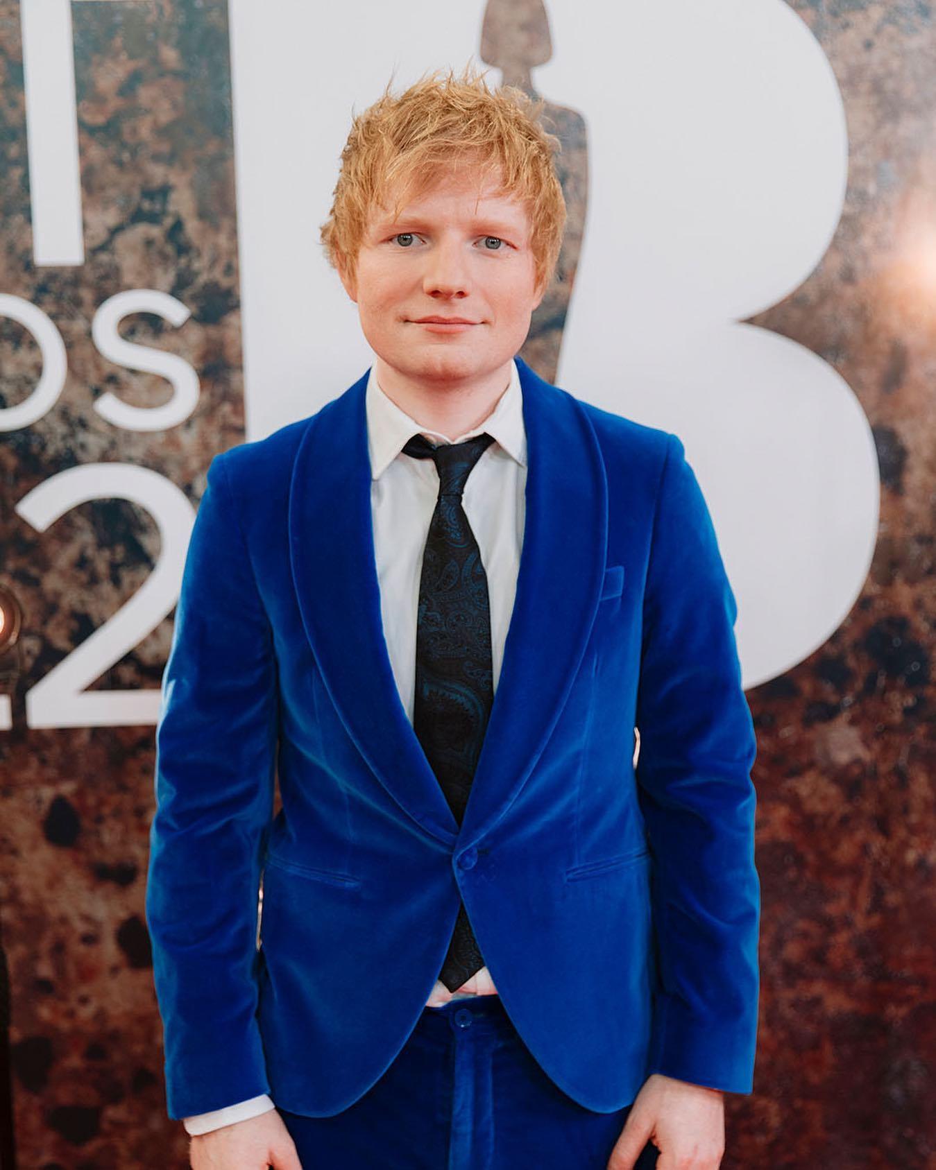 Ed Sheeran at the 2022 BRIT Awards