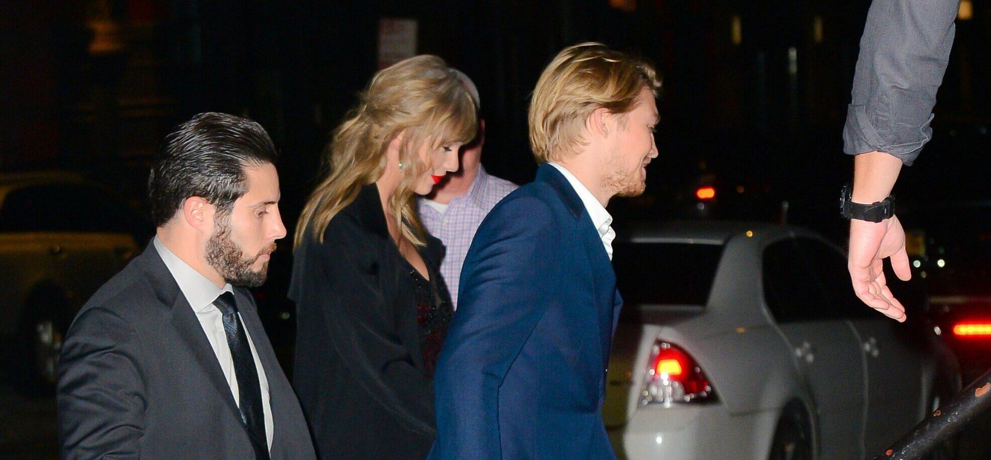 Taylor Swift and Joe Alwyn spotted arriving back at her apartment in New York