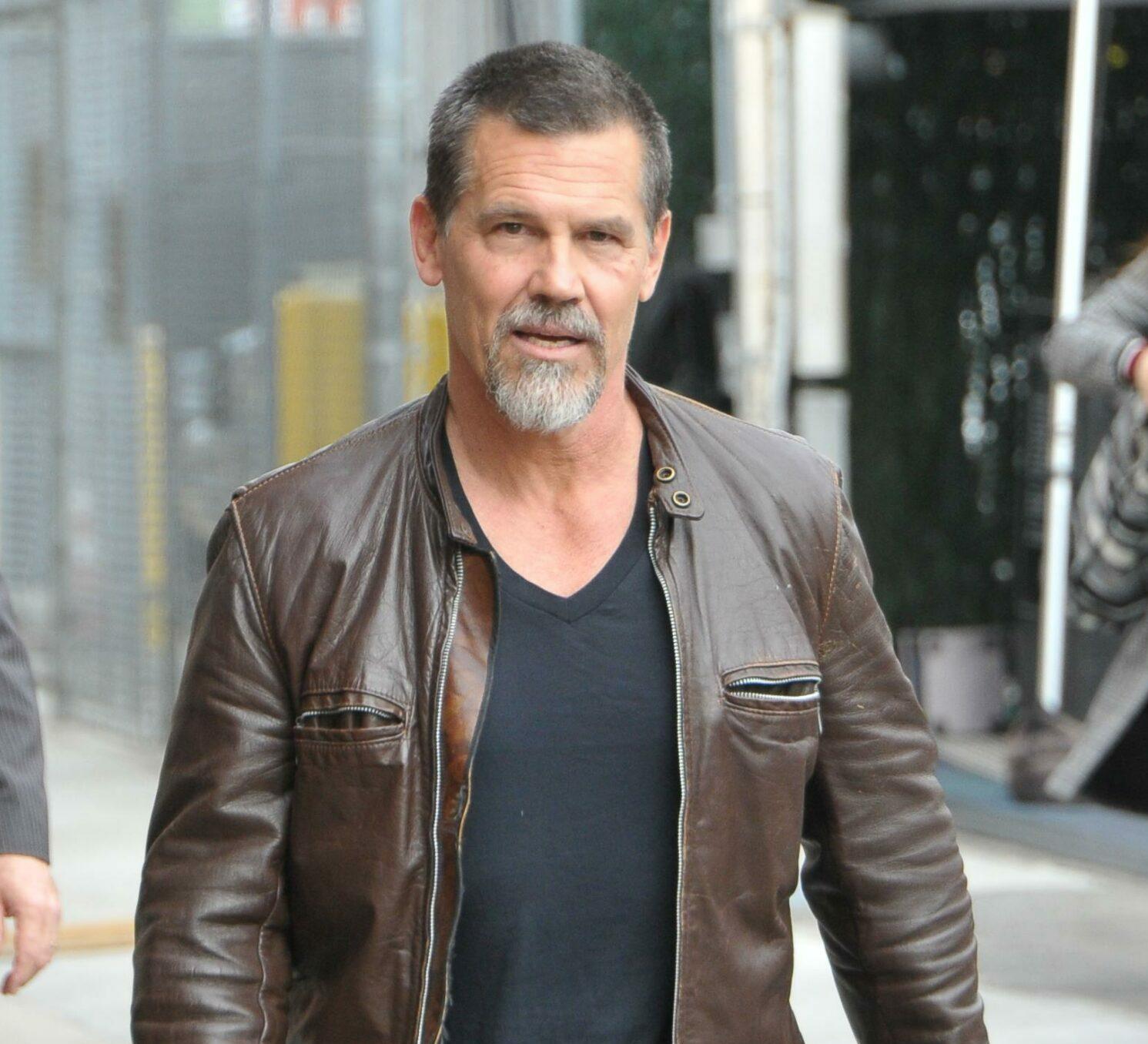 Actor Josh Brolin and Olivia Holt at Jimmy Kimmel Live in Los Angles on April 29, 2019. 29 Apr 2019 Pictured: Actor Josh Brolin