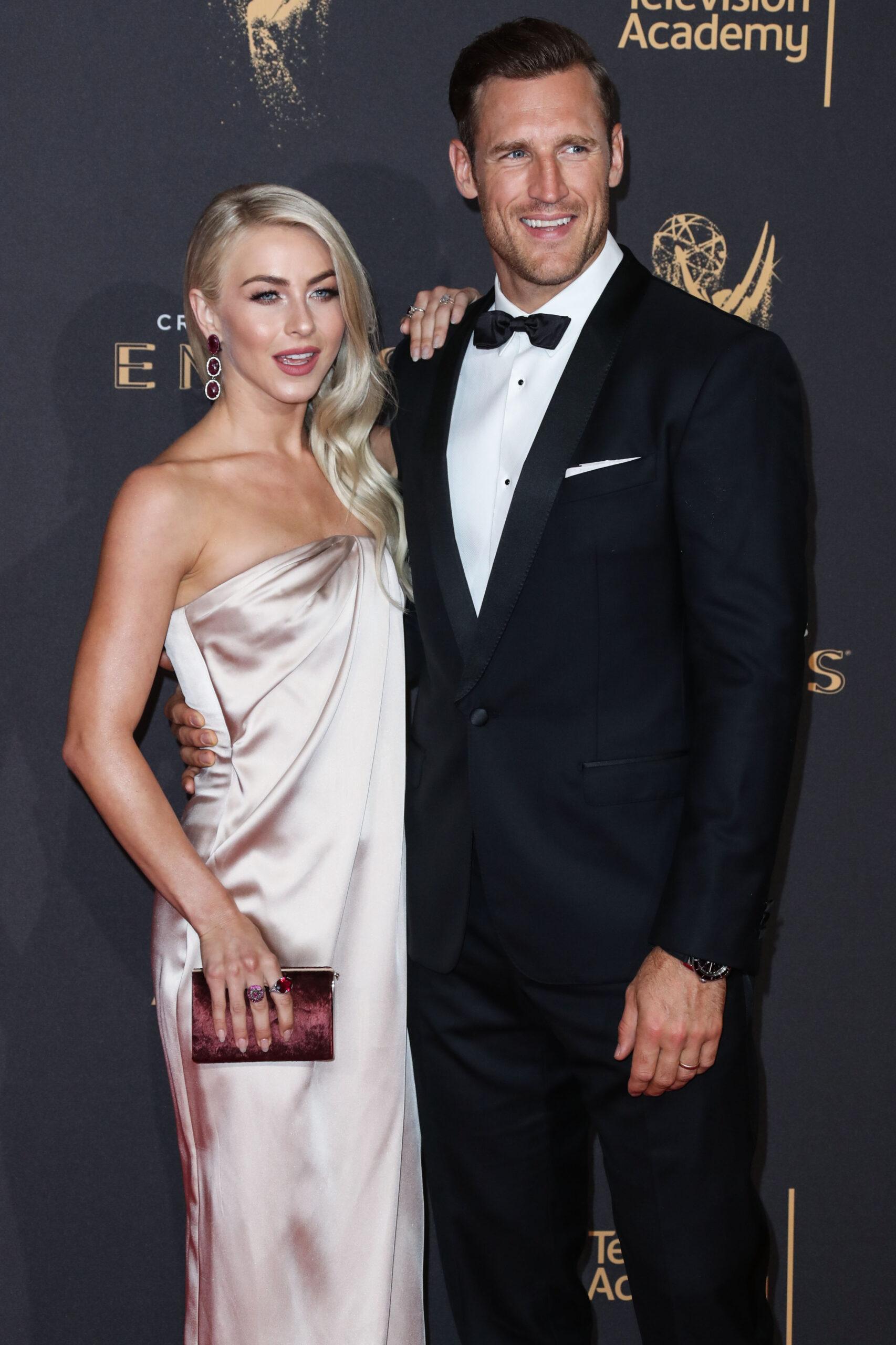 Julianne Hough and ex-husband Brooks Laich arrive at the 2017 Creative Arts Emmy Awards - Day 1