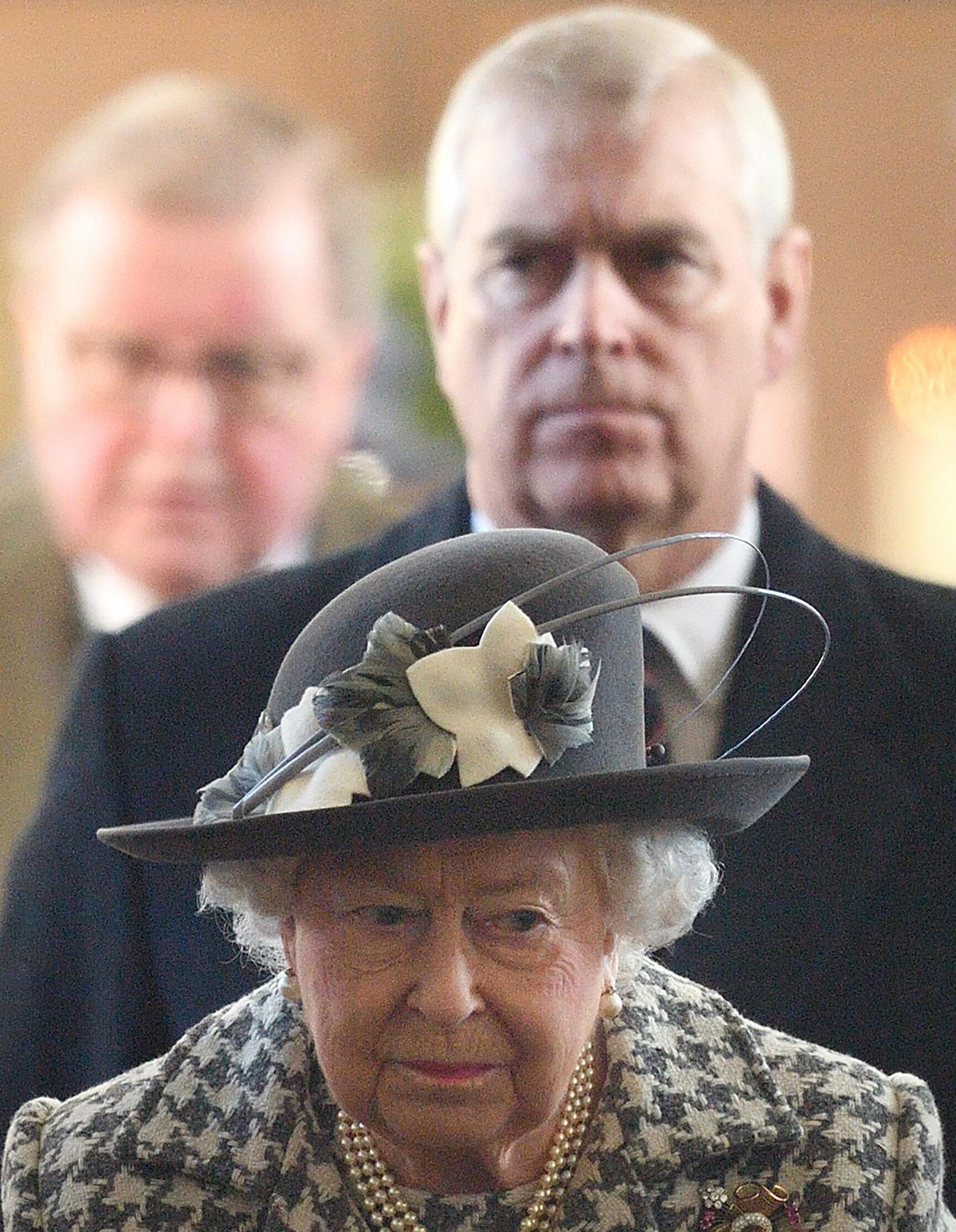 The Queen and The Duke of York attend Sunday Service at St Mary the Virgin Church