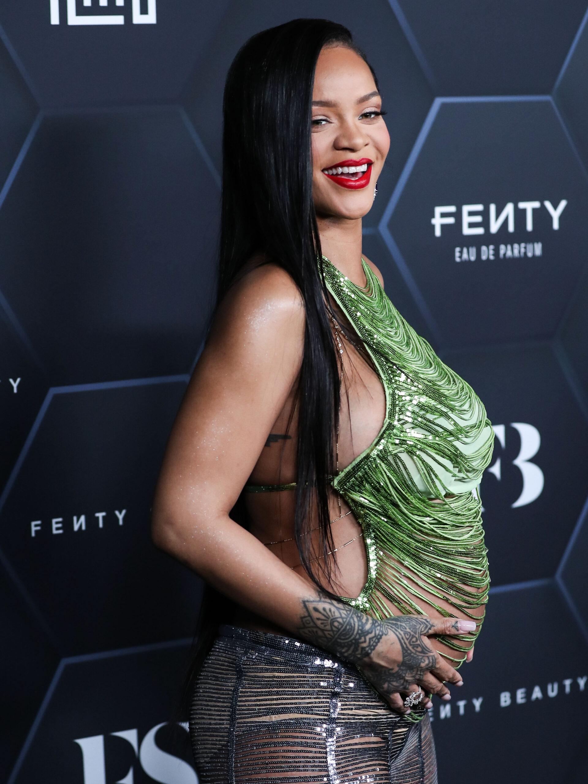 Rihanna at the Fenty Beauty and Fenty Skin photocall