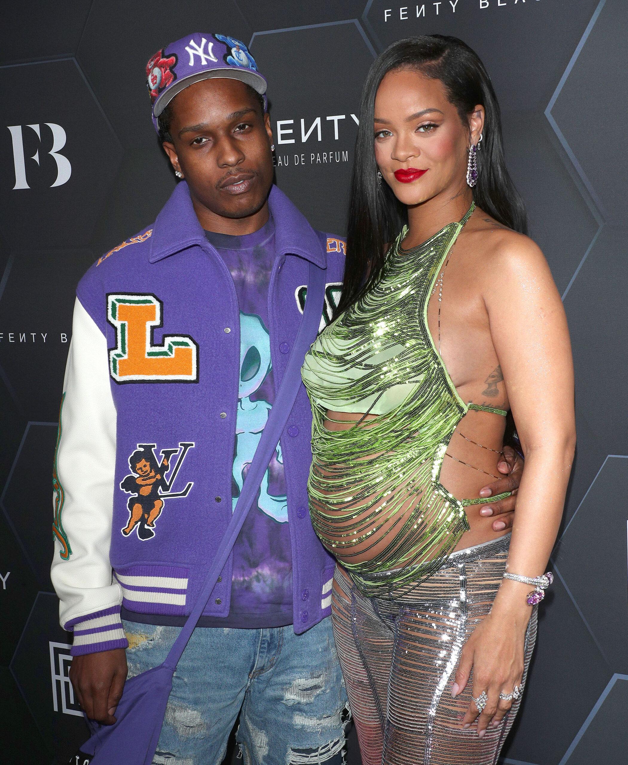 Rihanna & ASAP Rocky at Fenti Beauty and Fenty Skin Photocall