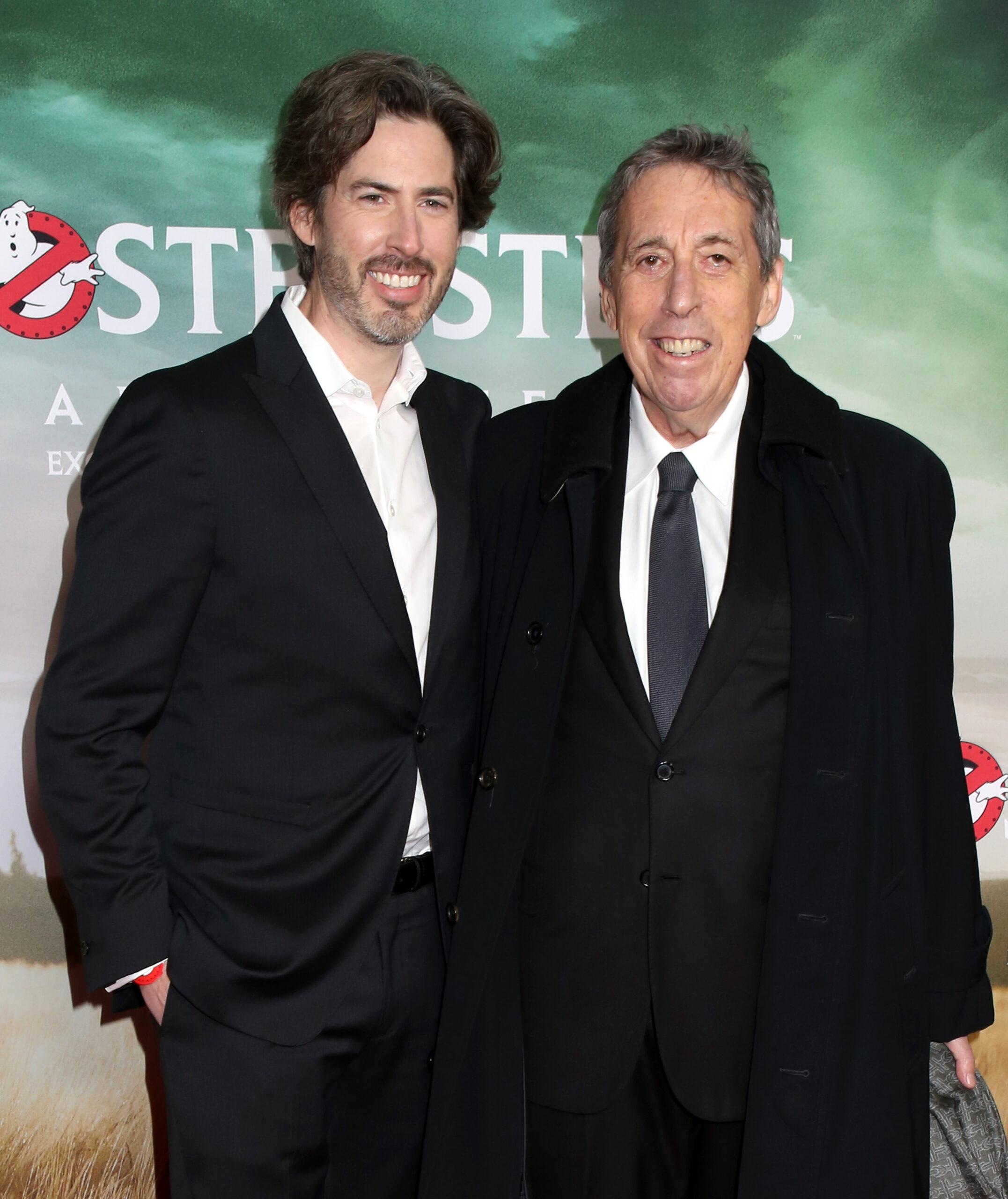 Director Ivan Reitman died peacefully in his sleep at his home in Montecito, California at the age of 75 on February 12, 2022. Ivan Reitman and Genevieve Robert at the Los Angeles premiere of "Tully" held at the Regal Cinemas L.A. Live on April 18, 2018 in Los Angeles, CA. © O'Connor/AFF-USA.com. 13 Feb 2022 Pictured: Jason Reitman and Ivan Reitman. Photo credit: OConnor/AFF-USA.com / MEGA TheMegaAgency.com +1 888 505 6342 (Mega Agency TagID: MEGA828246_001.jpg) [Photo via Mega Agency]