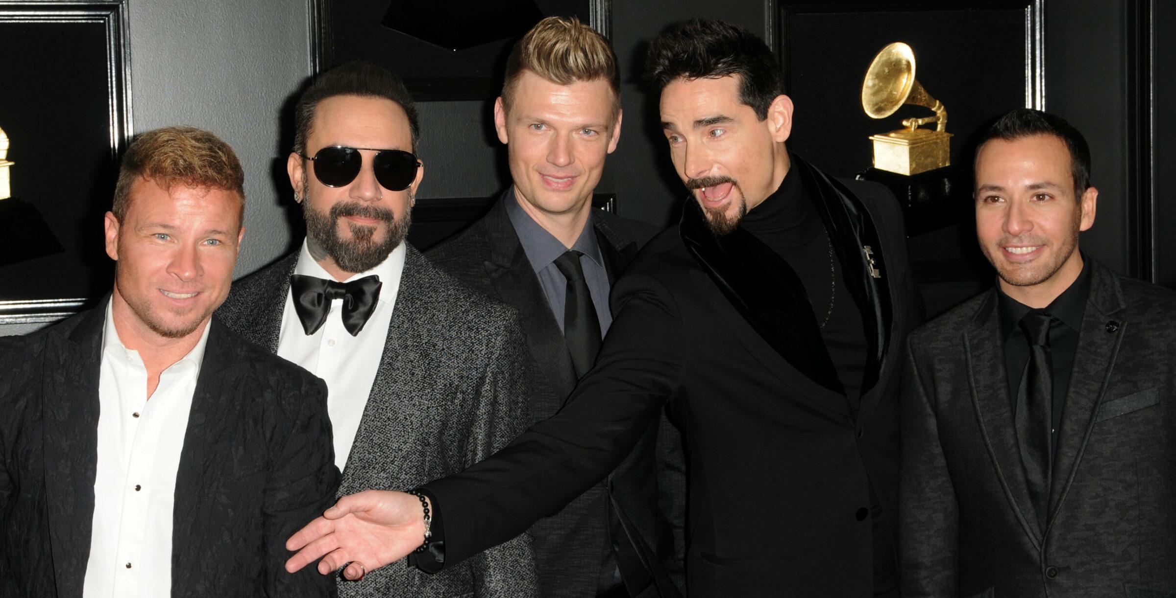 LOS ANGELES - FEB 10: Backstreet Boys - Brian Littrell, AJ McLean, Nick Carter, Kevin Richardson, Howie Dorough at the 61st Grammy Awards