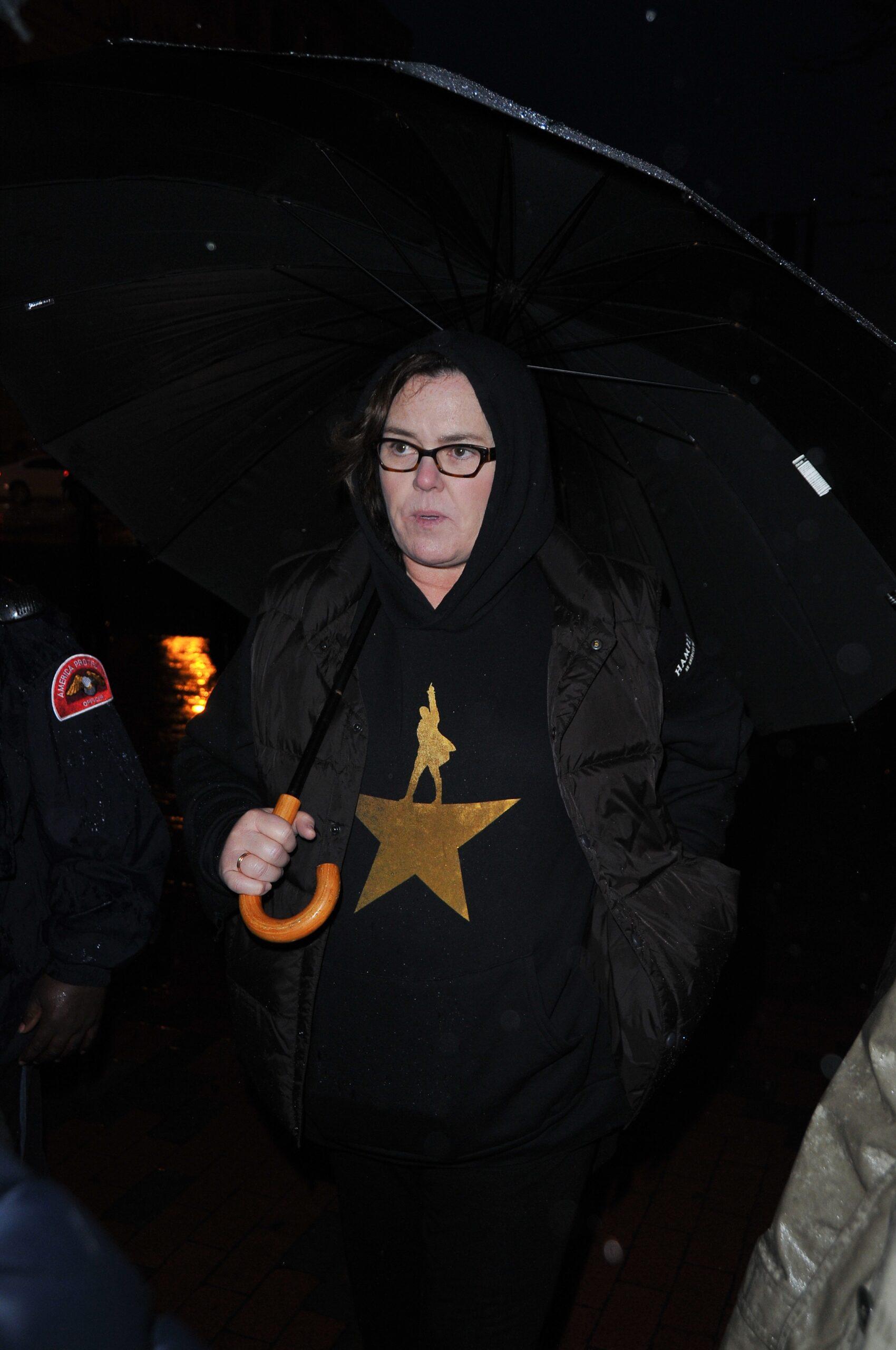Rosie O apos Donnell heads to an anti-Trump protest outside of the White House