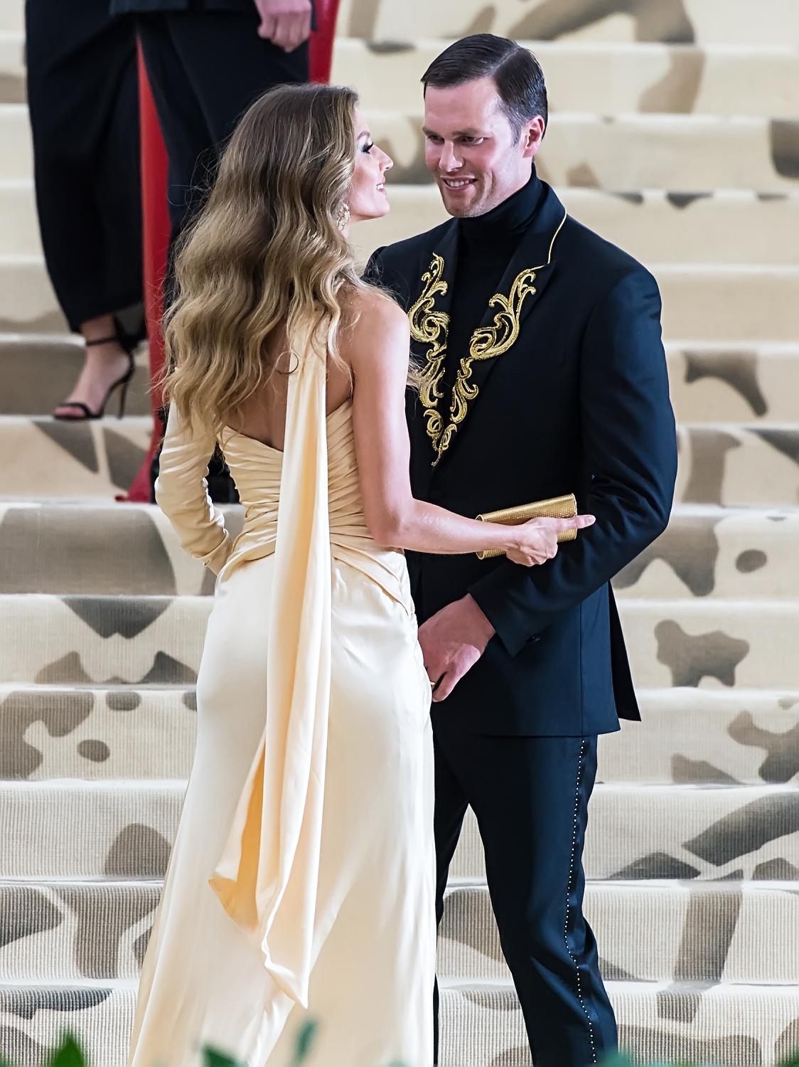 Celebrities are seen arriving at Heavenly Bodies Fashion amp The Catholic Imagination Costume Institute Gala at The Metropolitan Museum of Art in New York