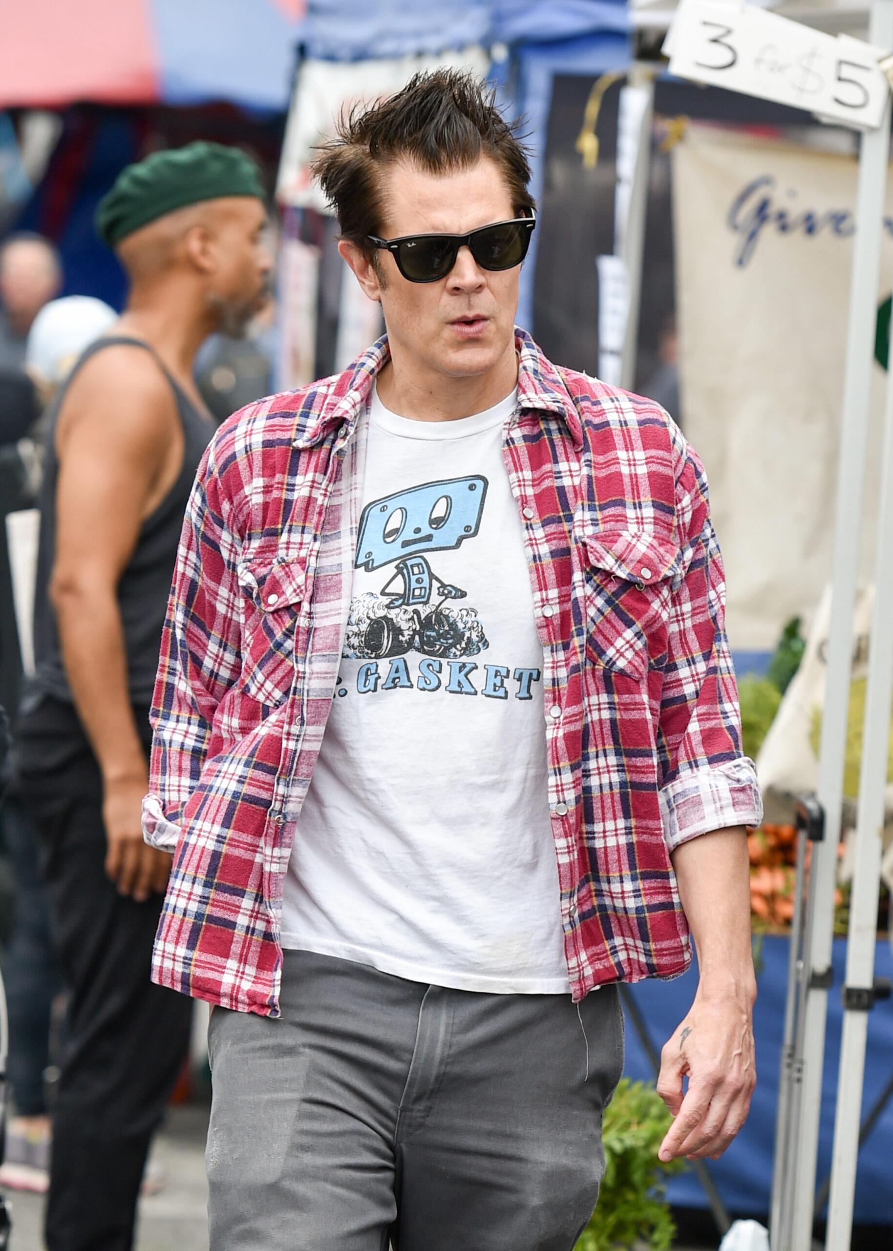 Johnny Knoxville at Famers Market