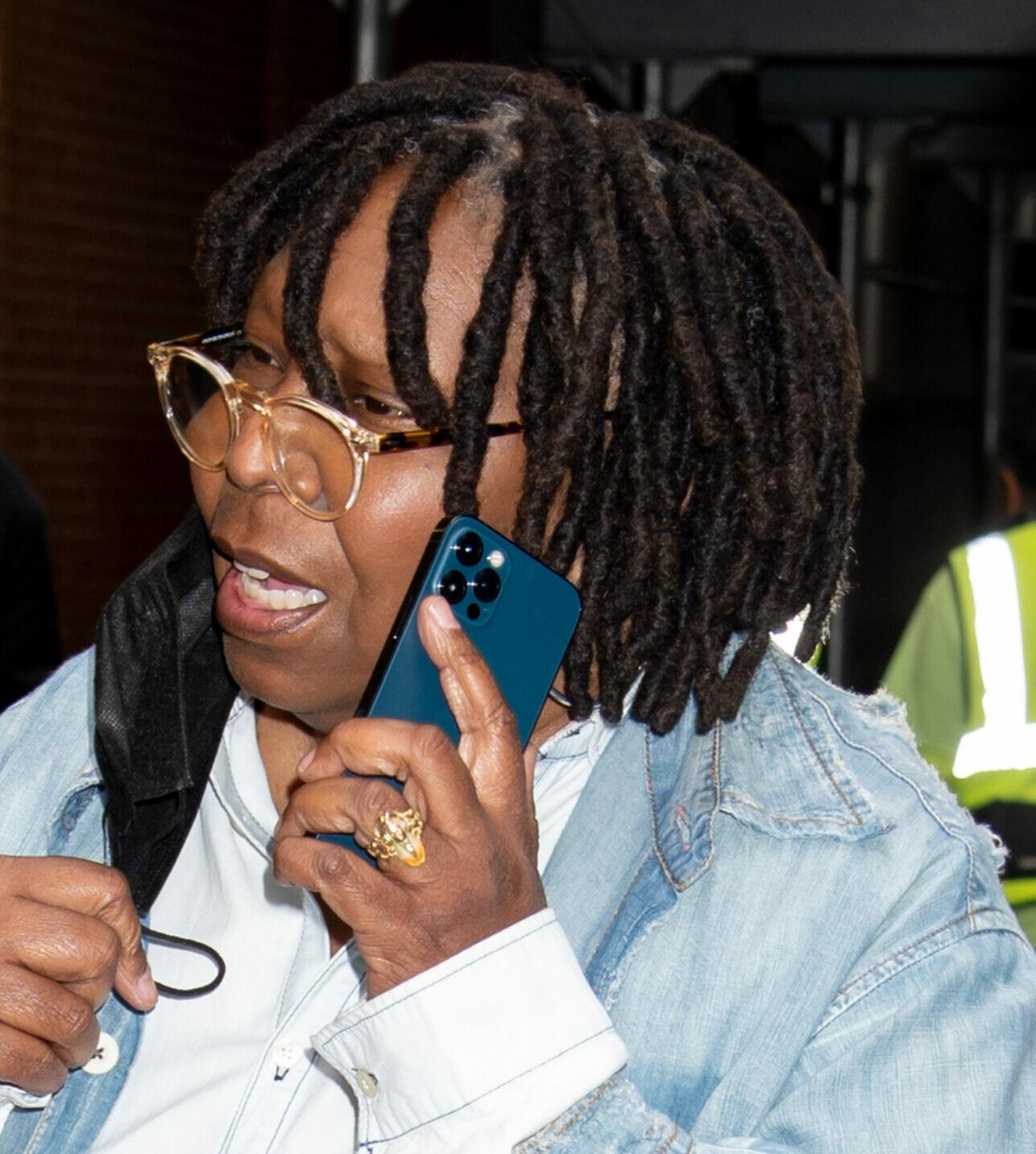 Whoopi Goldberg, Cast of The View seen leaving the studio in NYC