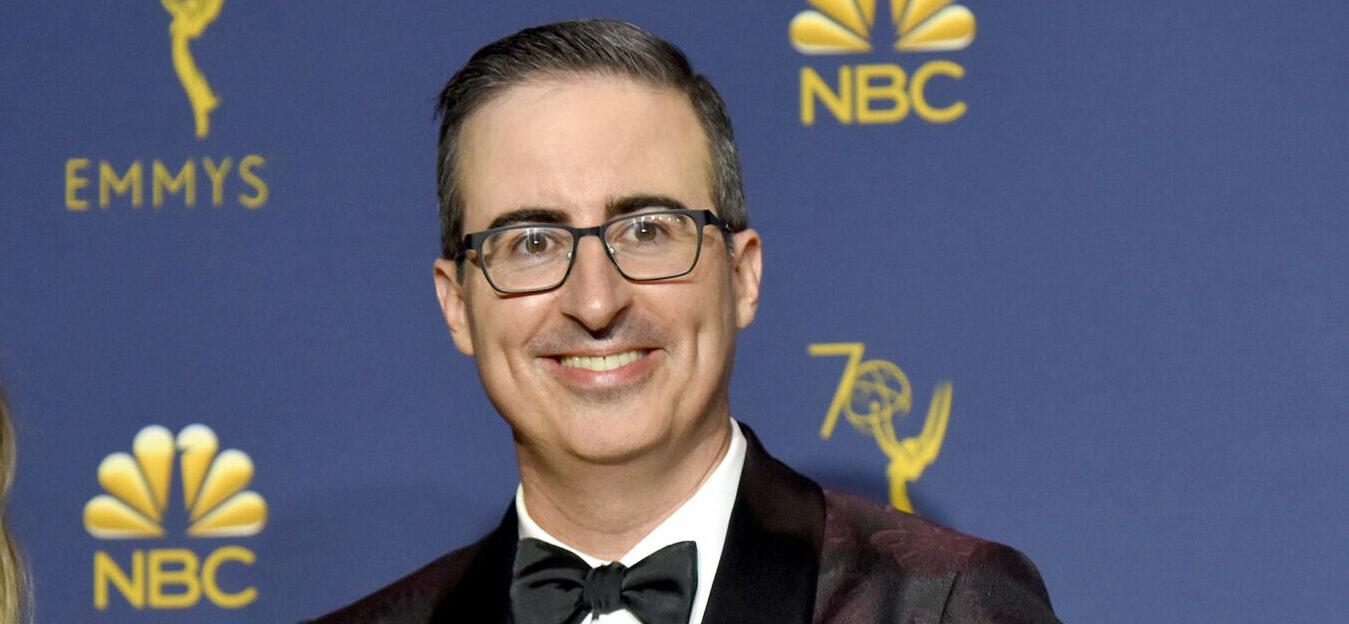 John Oliver, winner of the award for Outstanding Variety Talk Series for "Last Week Tonight with John Oliver"