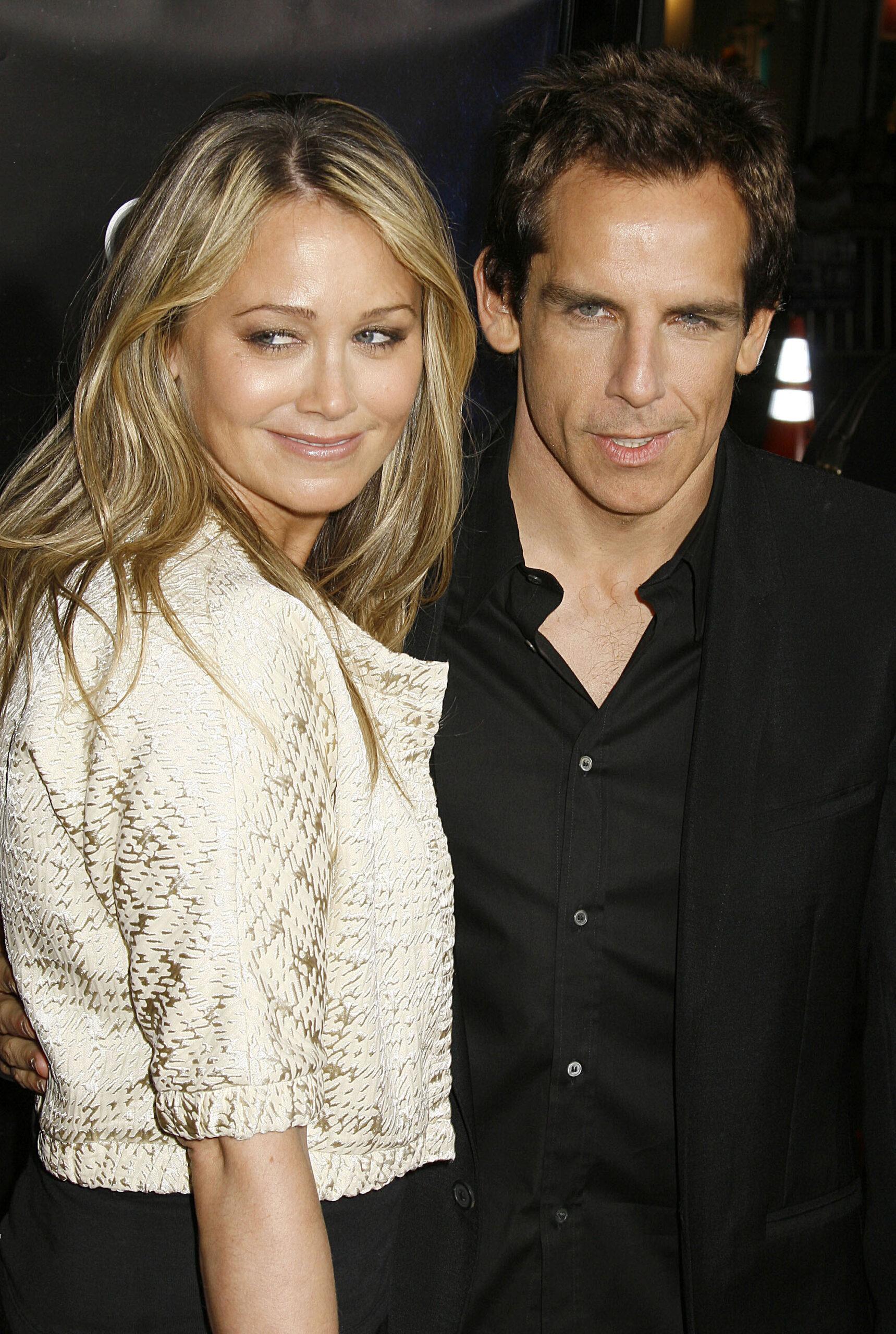 Ben Stiller & Christine Taylor at the premier of 'Iron Man'
