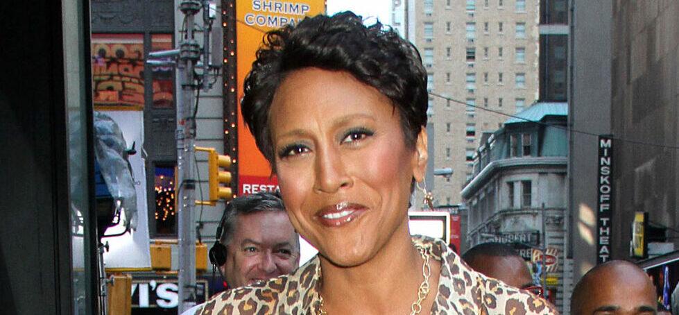 Robin Roberts outside ABC studios in New York City