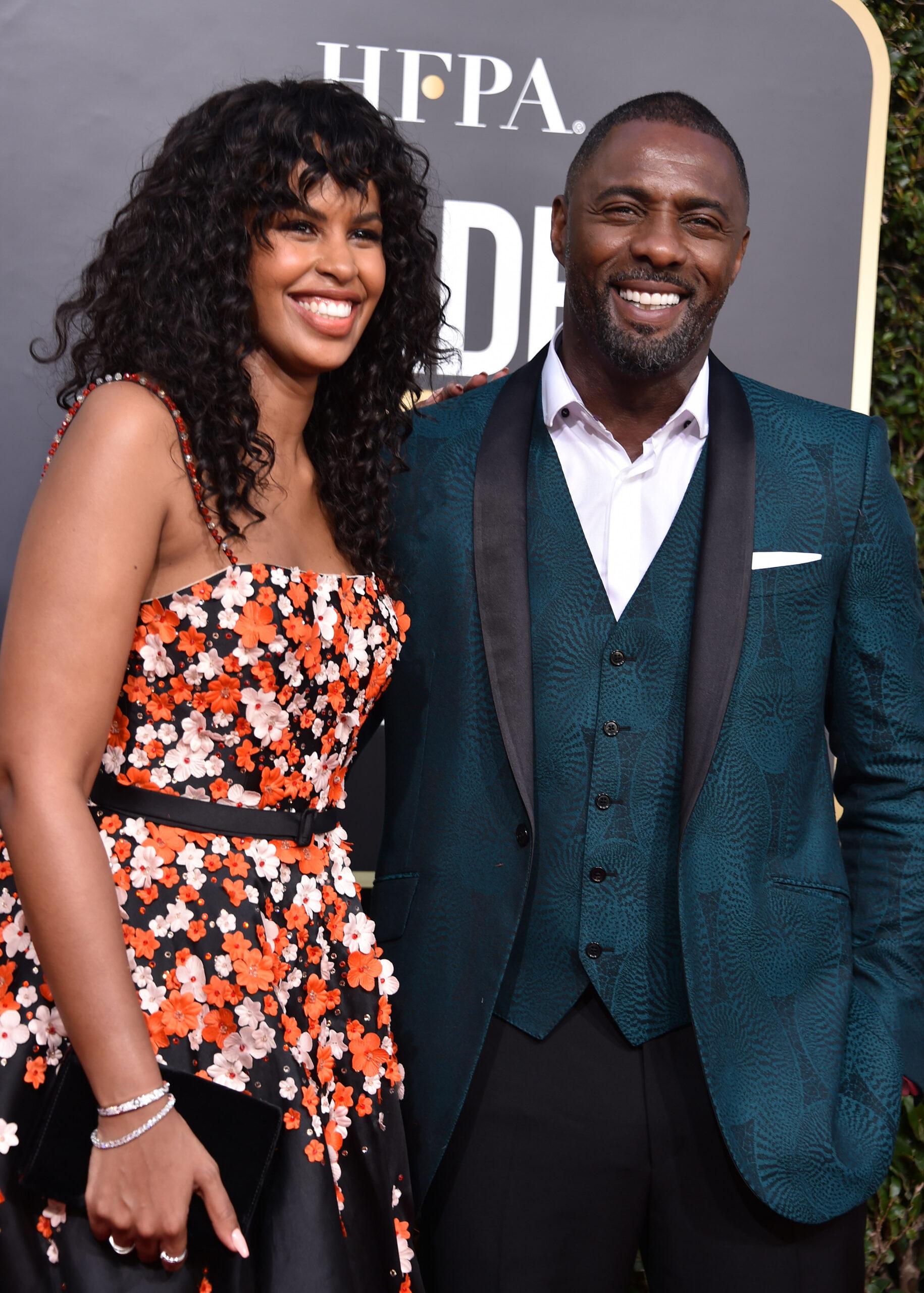 Idris Elba and Sabrina Elba at the 75th Annual Golden Globe Awards
