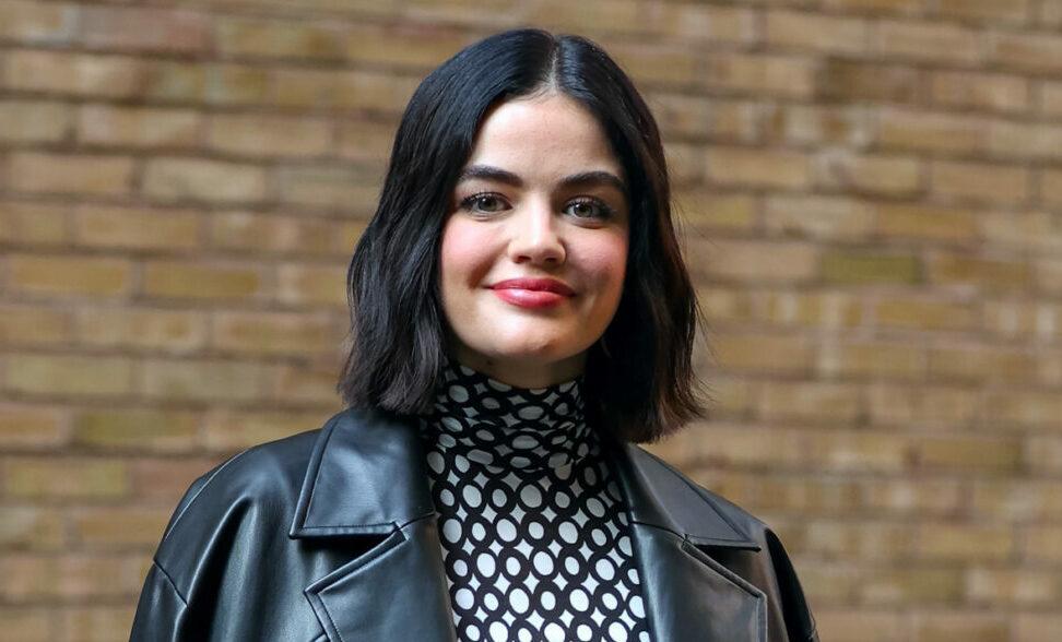 Lucy Hale is seen arriving at the 'Live WIth Kelly and Ryan' Show