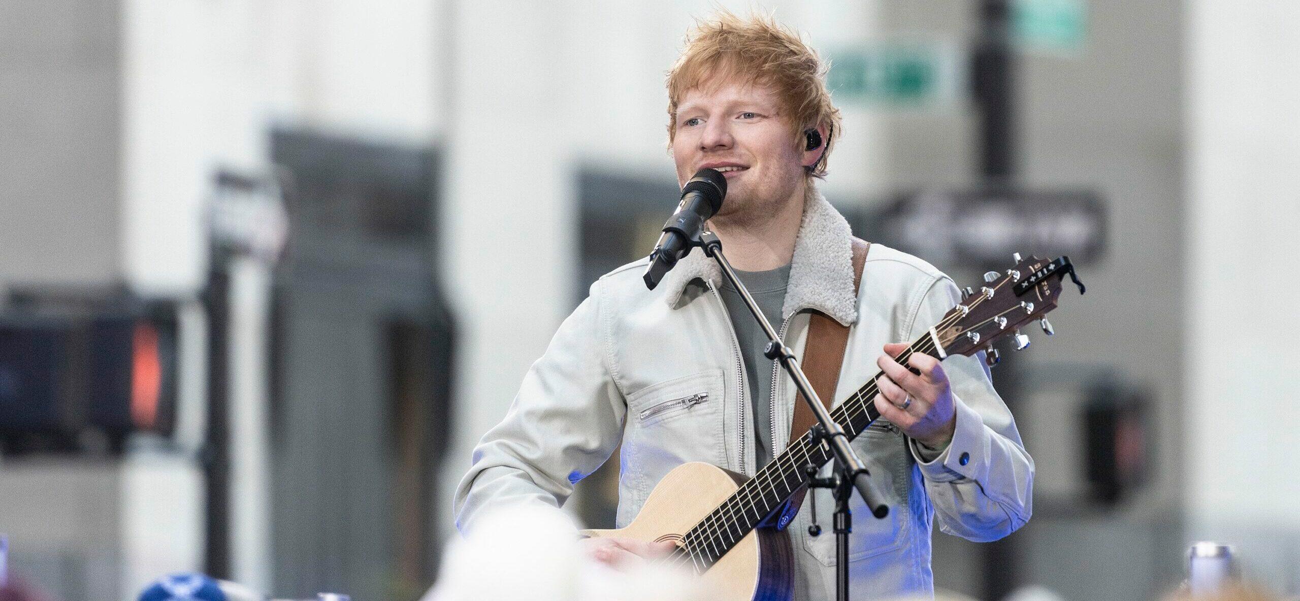 Ed Sheeran performing live on TODAY show at NBC