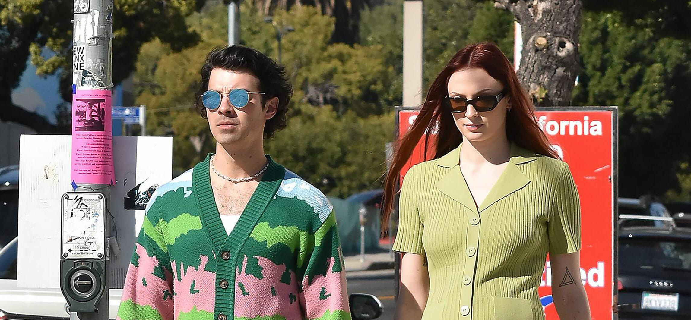 Joe Jonas and wife Sophie Turner strolling in Los Angeles