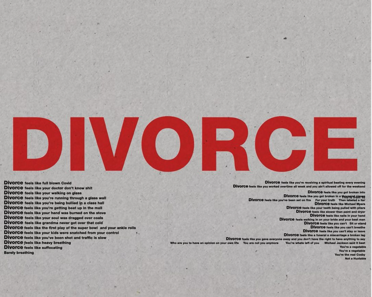 Kanye West posts about divorce