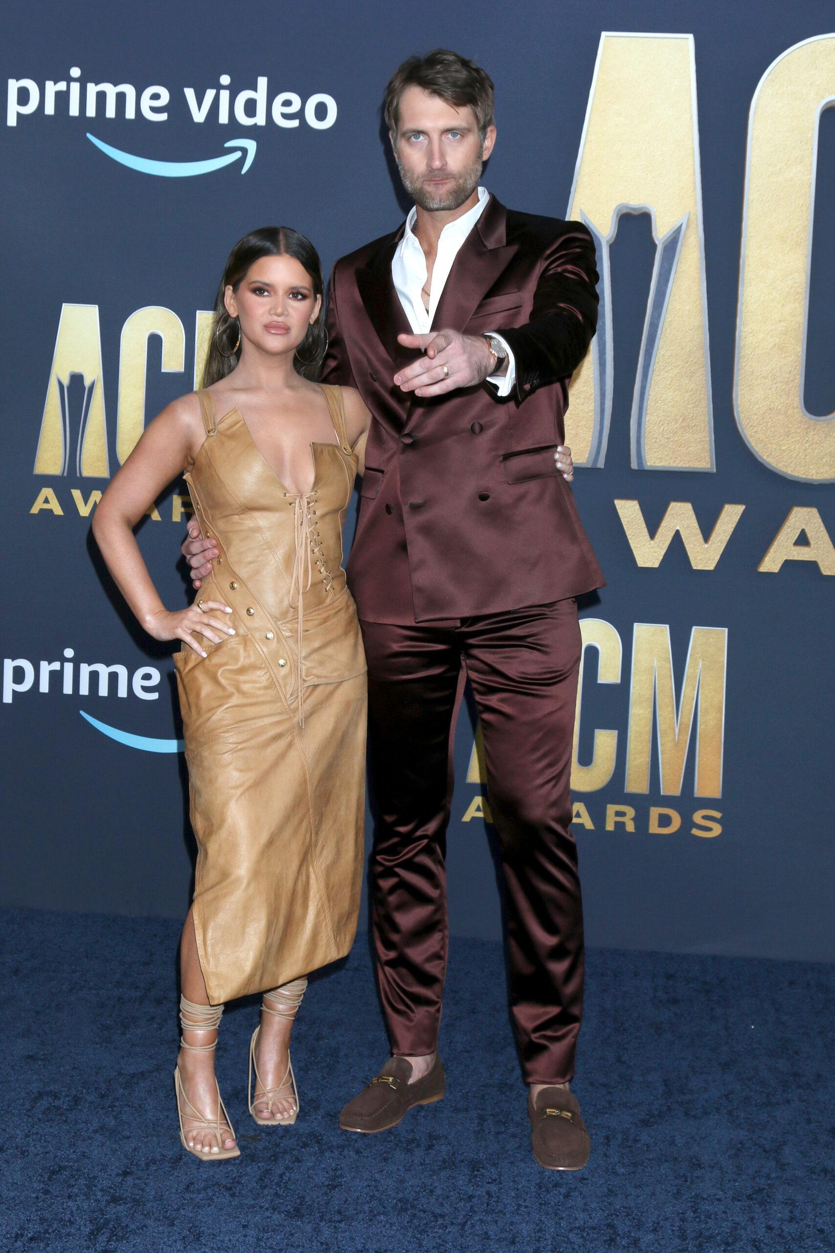 Maren Morris and Ryan Hurd at the 2022 Academy of Country Music Awards