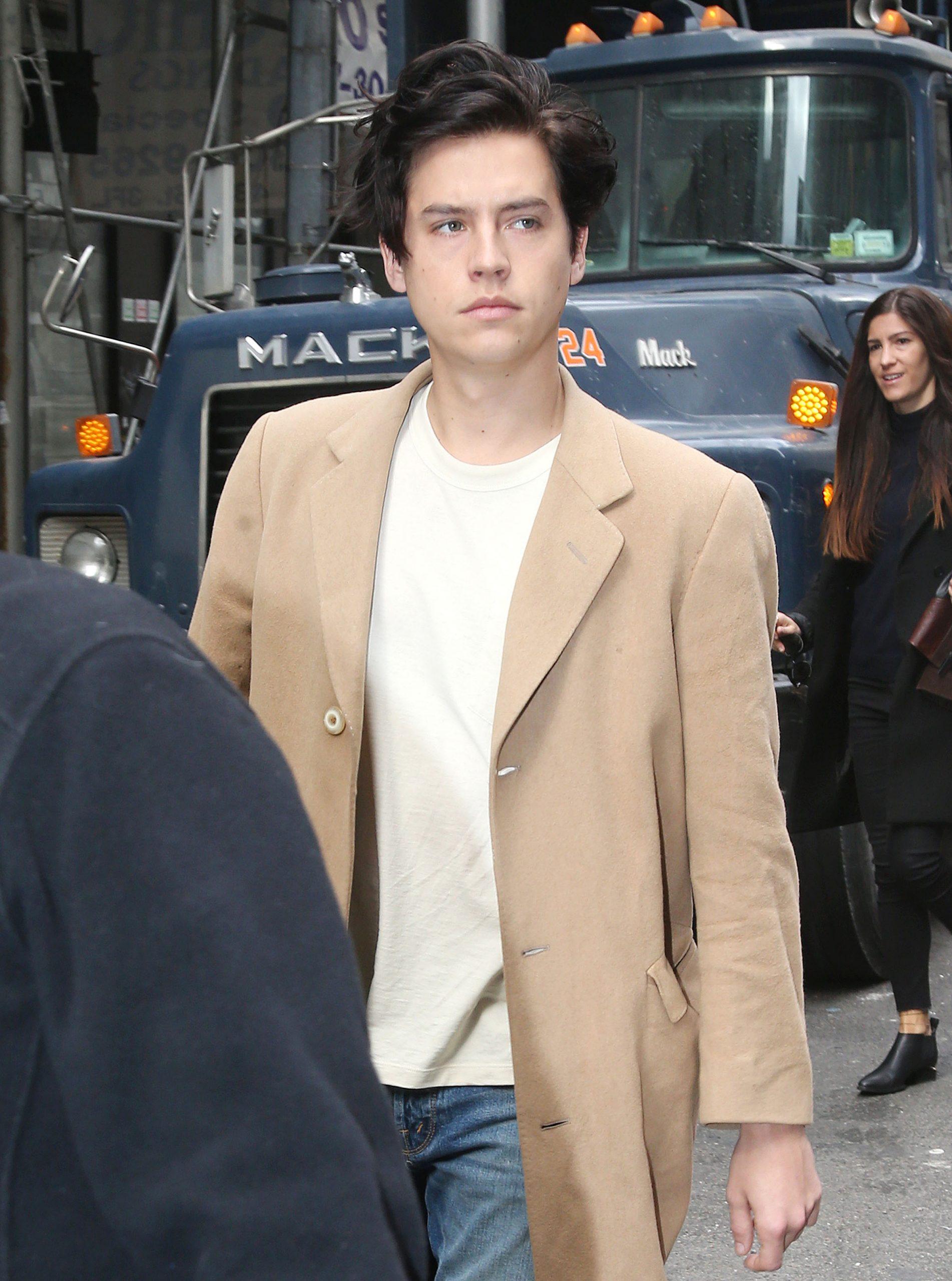 Cole Sprouse and Haley Lu Richardson visiting Today Show in New York