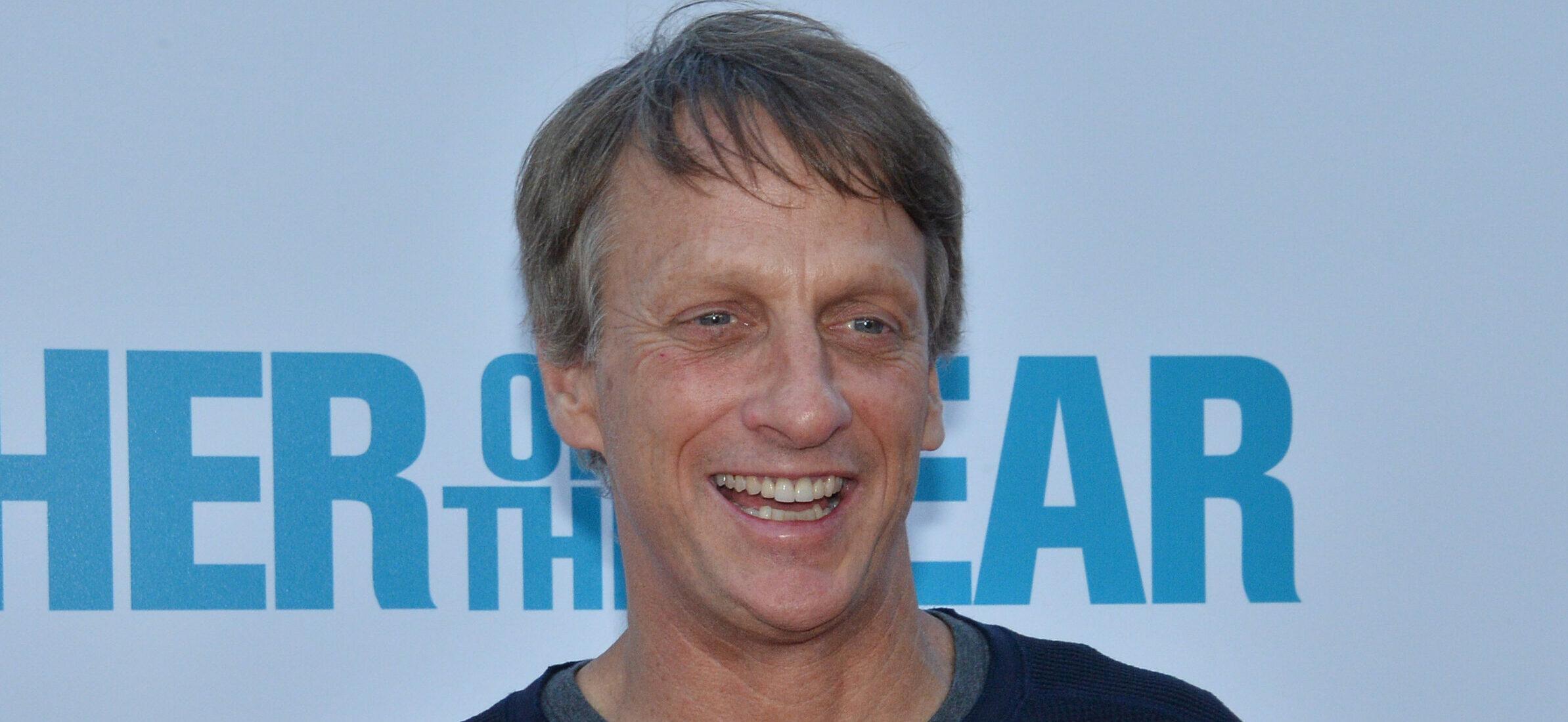 Tony Hawk at the "Father of the Year" premiere in Los Angeles