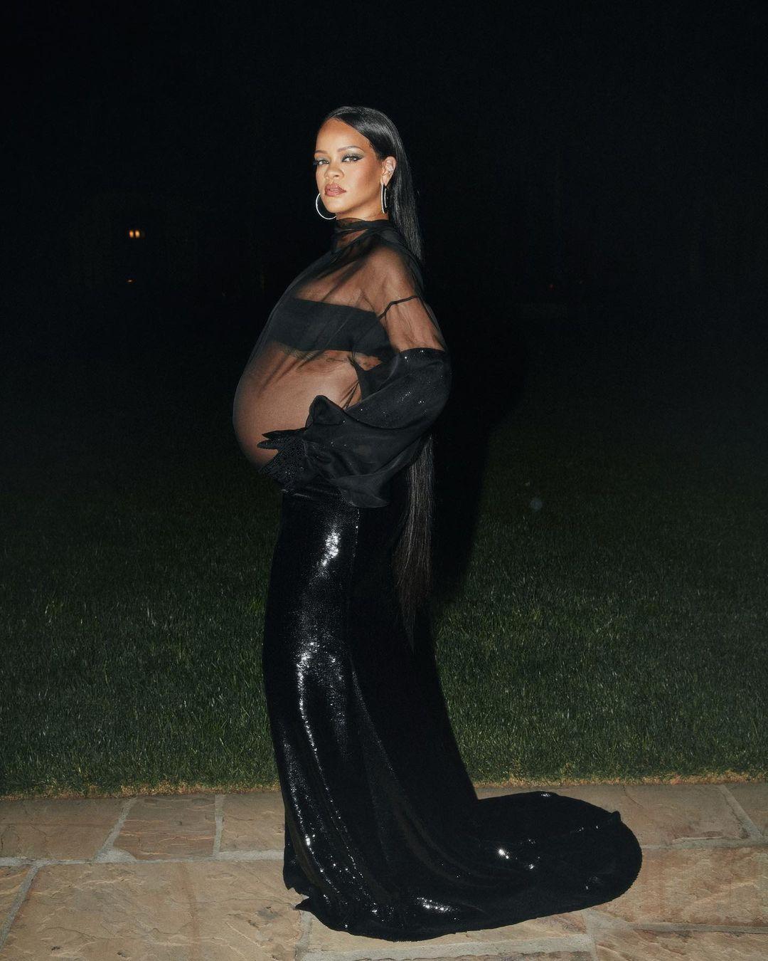 Rihanna at the Oscar Gold Party