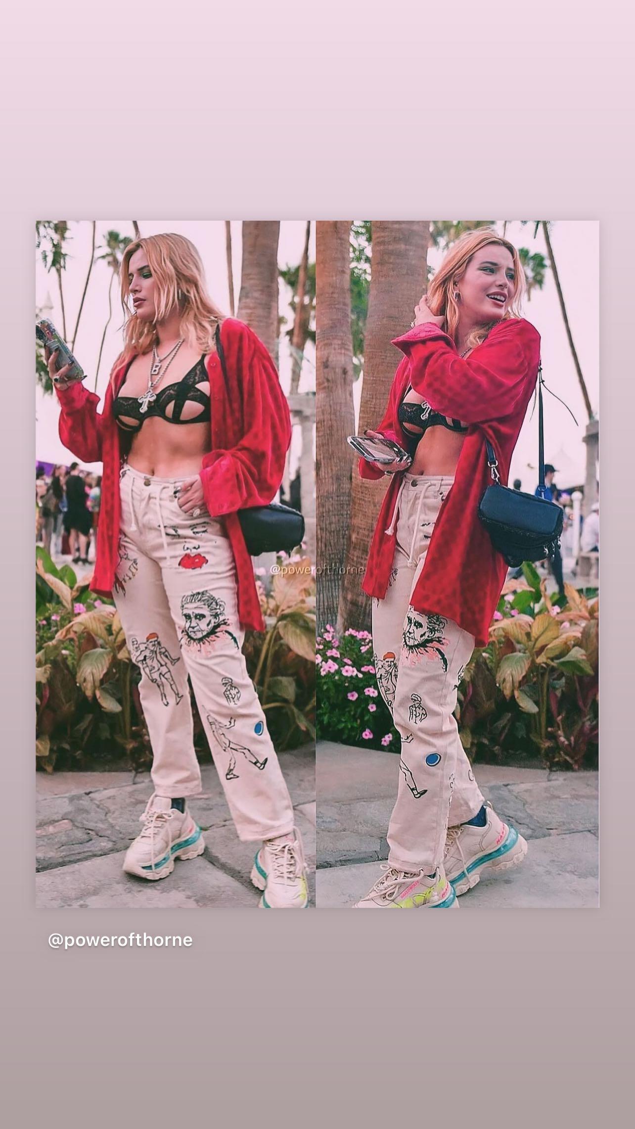 Bella Thorne posing for the camera.