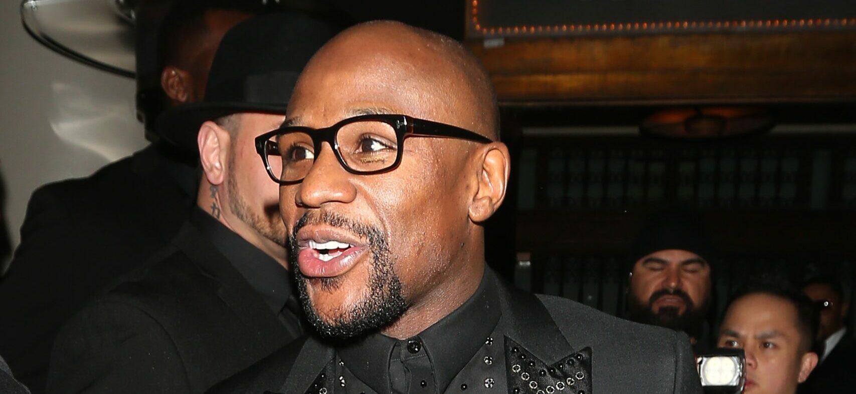 Floyd Mayweather ll smiles as he is spotted going to The Reserve to celebrate his 41st birthday