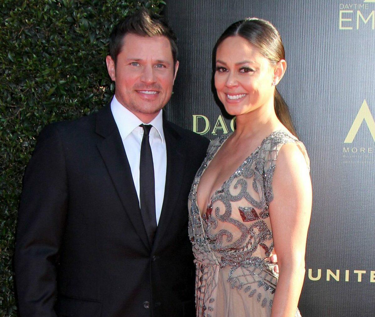 Nick and Vanessa Lachey at the 45th Annual Daytime Creative Arts Emmy Awards.
