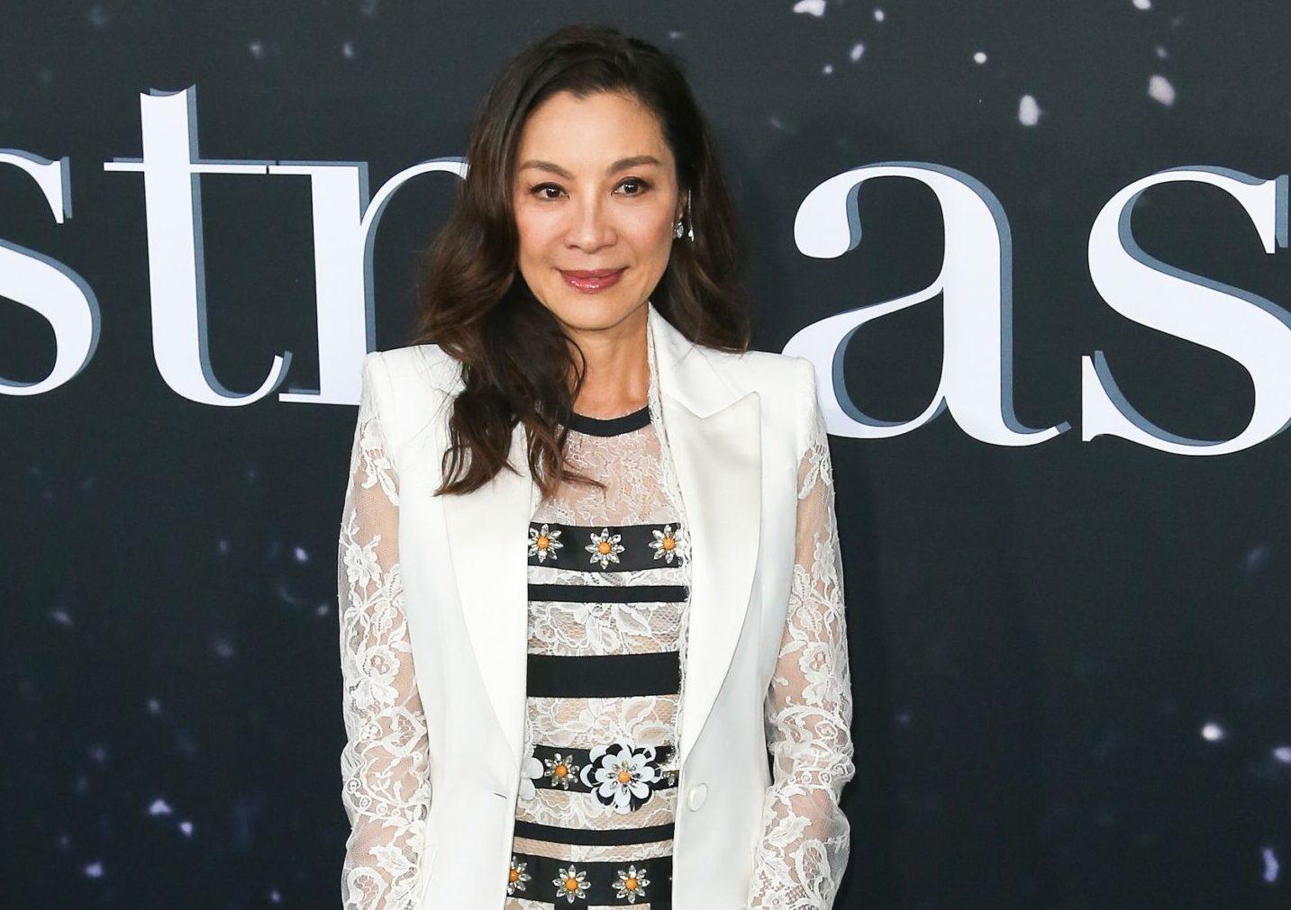 Michelle Yeoh attends the "Last Christmas" premiere at AMC Lincoln Square in New York City.
