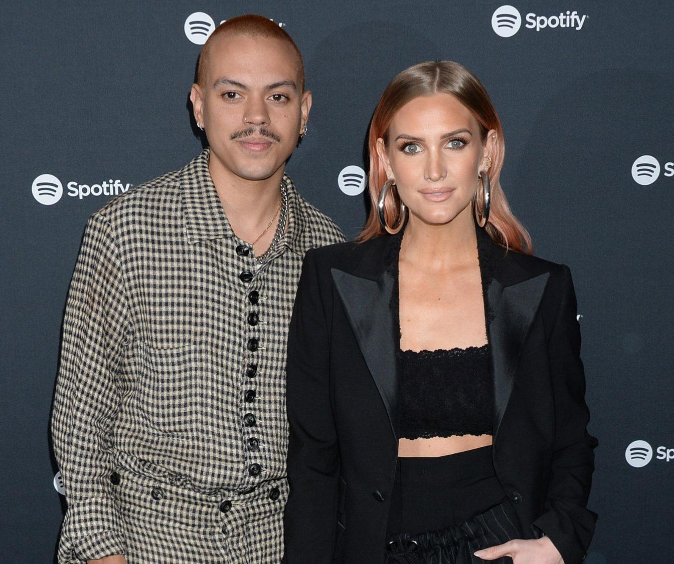 Evan Ross and Ashlee Simpson at the Spotify Best New Artist 2020 Party. 23 Jan 2020