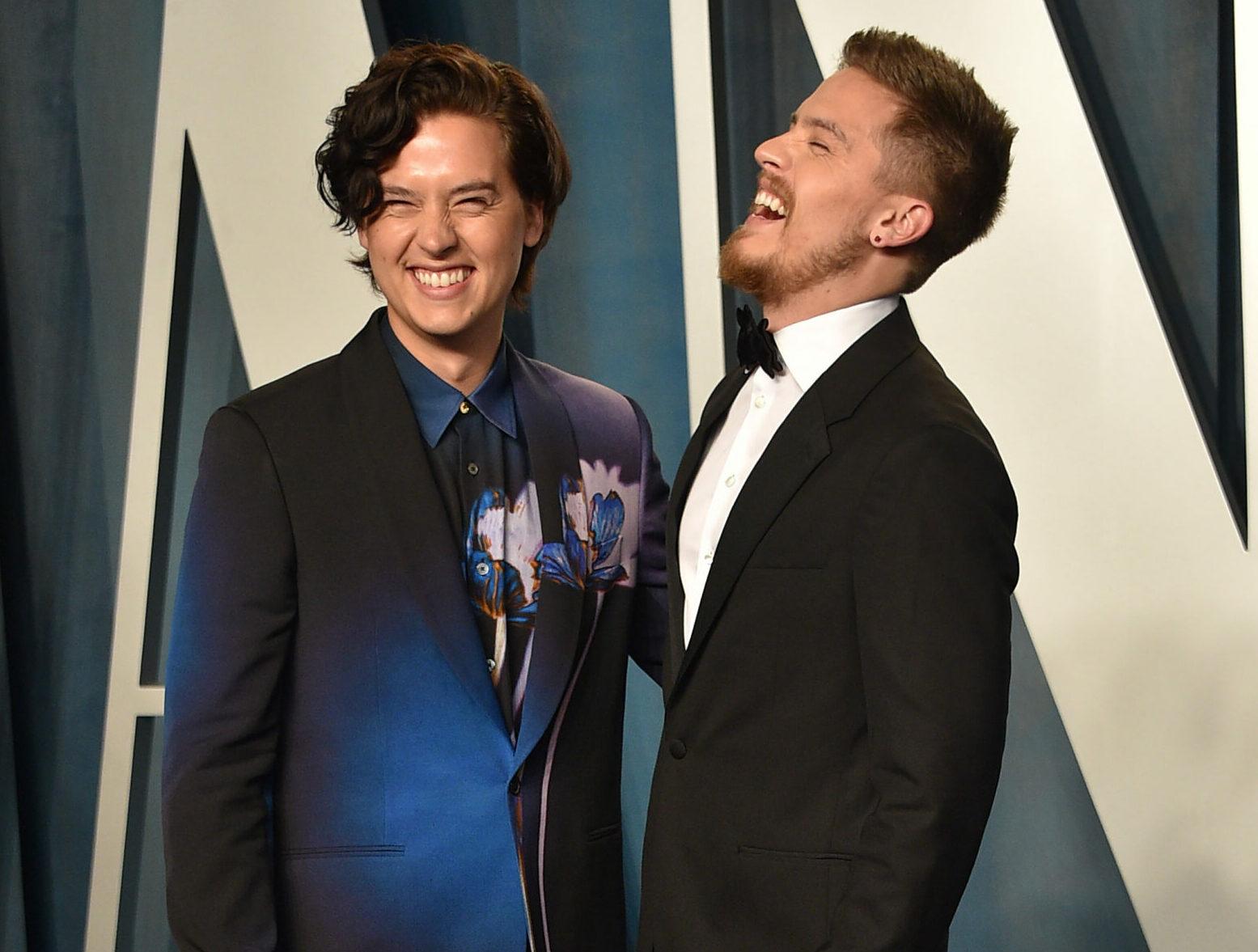 Dylan Sprouse And Cole Sprouse at the 2022 Vanity Fair Oscar Party hosted by editor Radhika Jones