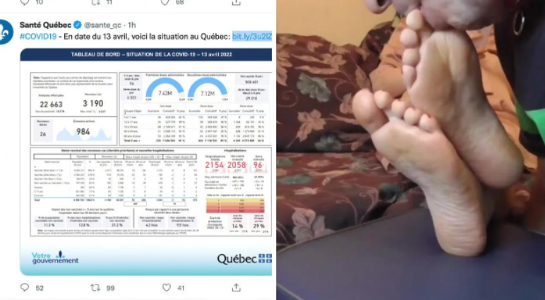 Canadian Health Ministry in Quebec foot fetish video