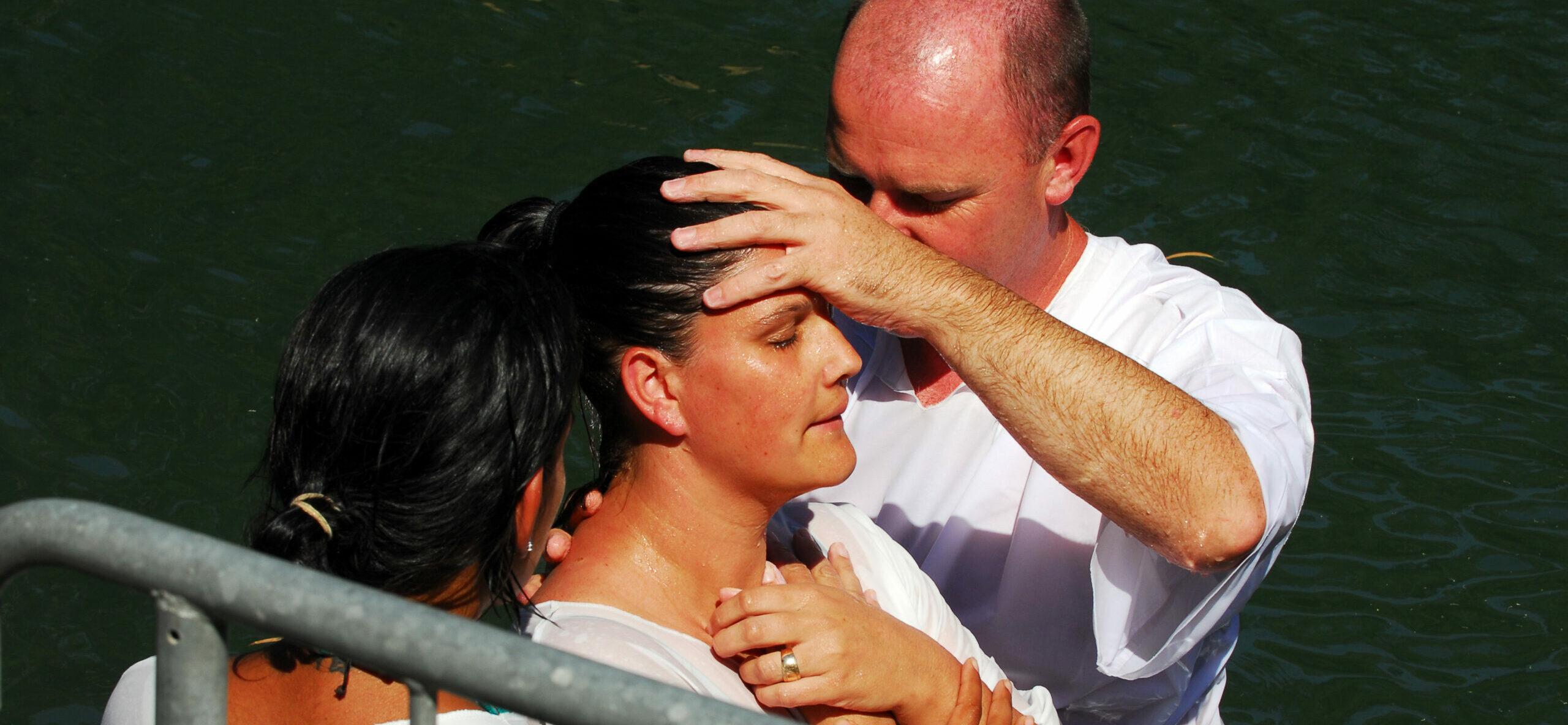 Baptism ceremony at the Jordan River