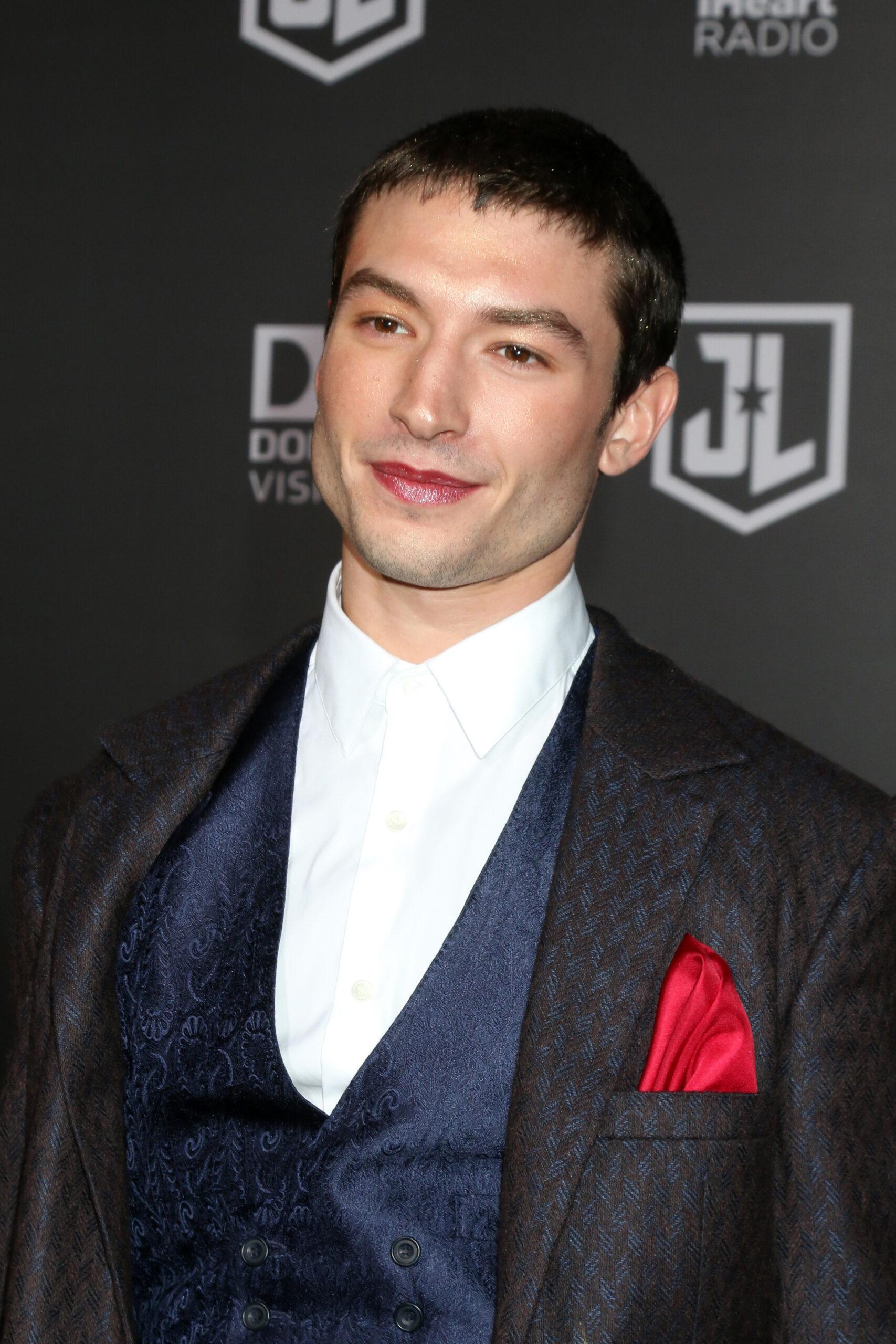 Ezra Miller at the World Premiere of Justice League 2017