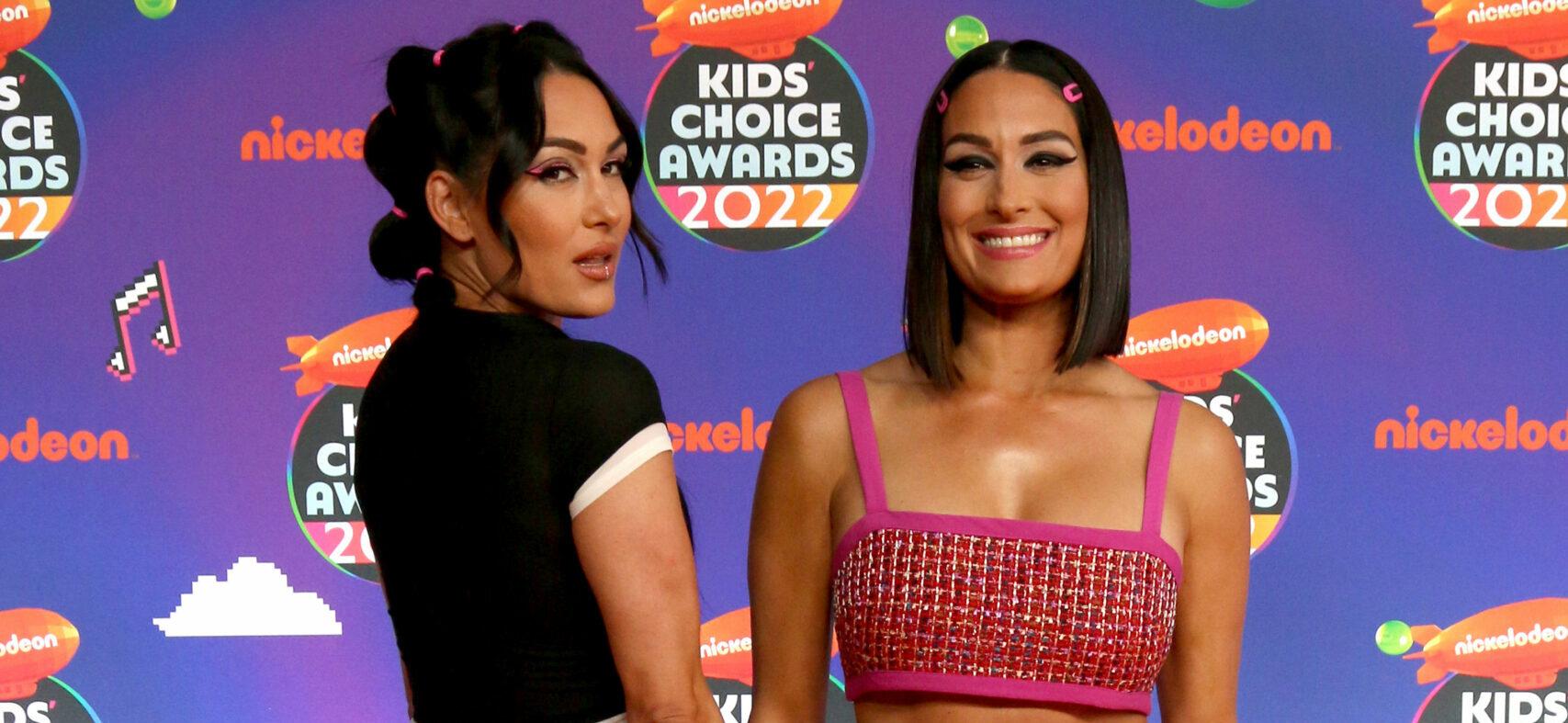 Nikki Bella & Brie Bella at 2022 Kids Choice Awards