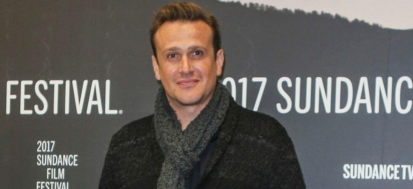 Jason Segel wears a warm winter scarf to his Sundance premiere of The Discovery in Park City