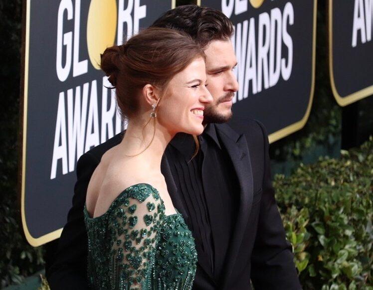 Kit Harington and wife Rose Leslie attending the 77th Golden Globe Awards in Beverly Hills 2020
