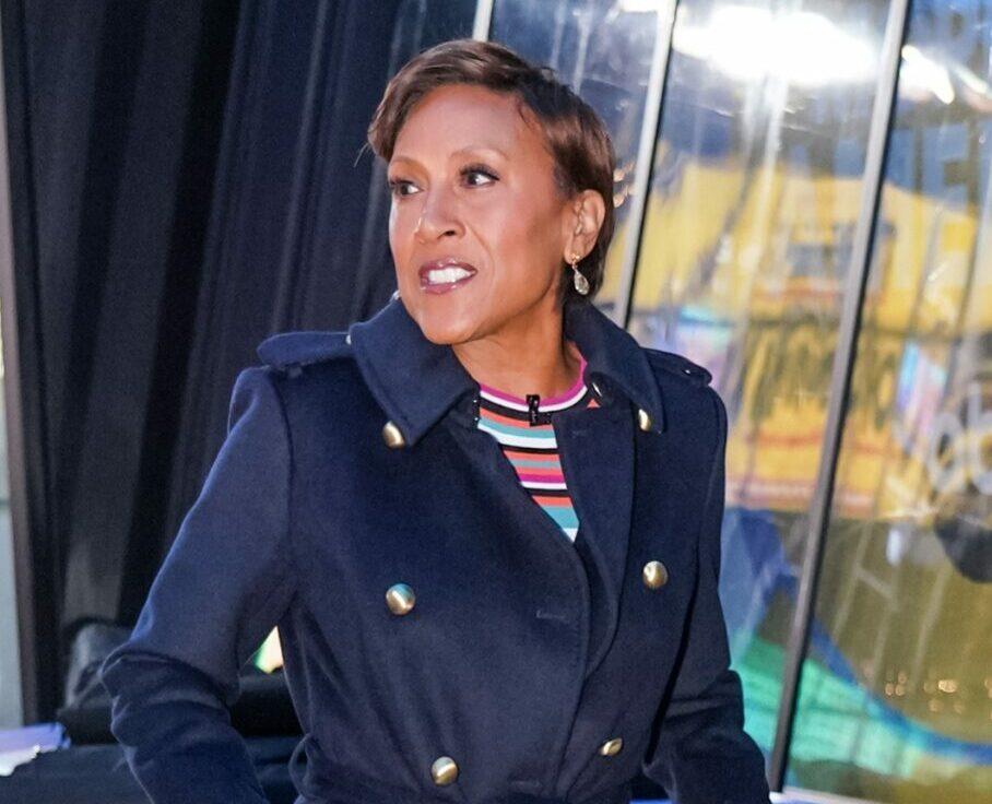 Robin Roberts is seen outside Good Morning America