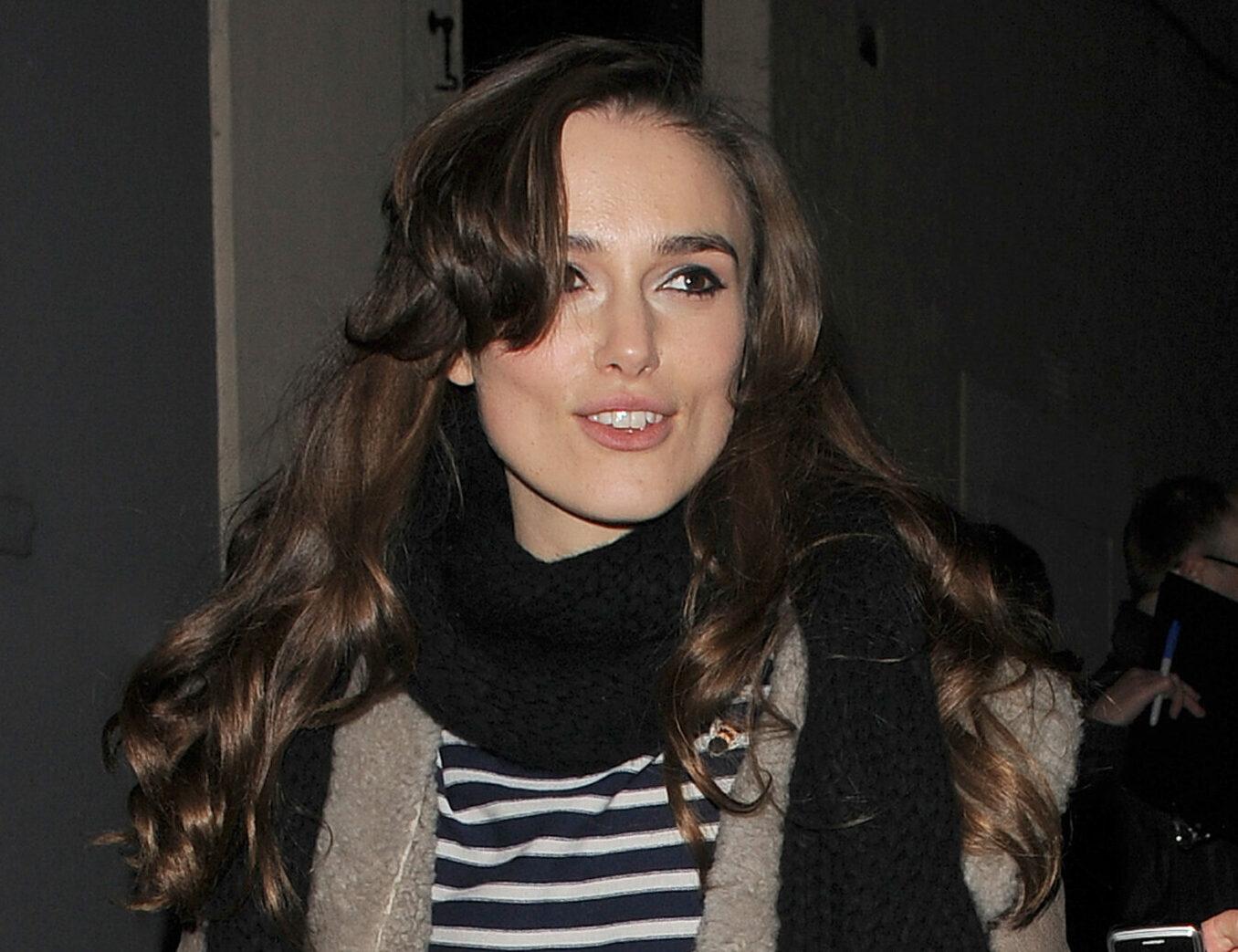 Keira Knightley leaving the Comedy Theatre after her performance of West End production The Misanthrope